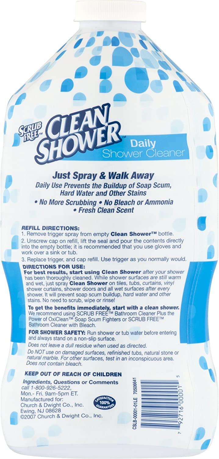 Clean Shower Daily Shower Cleaner Refill 60oz (Packaging May Vary)