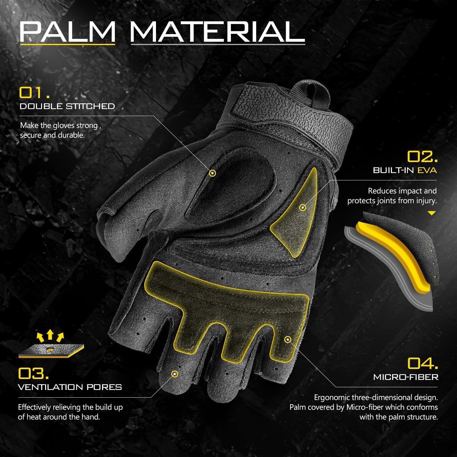 Sport motorcycle glove made of leather for stength and durability