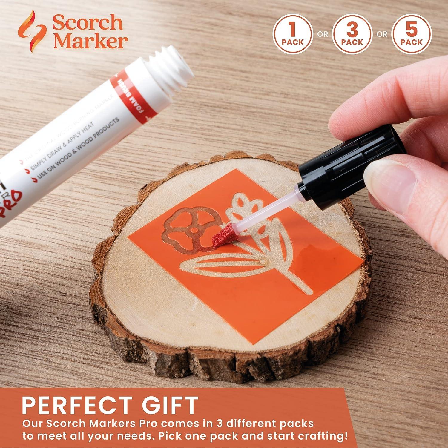 Umifica Wood Burning Tool - Oily Ink Scorch Markers for Wood, Pens And  Markers Scorch Pen Marker Children for Artists And Beginners In DIY Wood  Projects : : Home & Kitchen