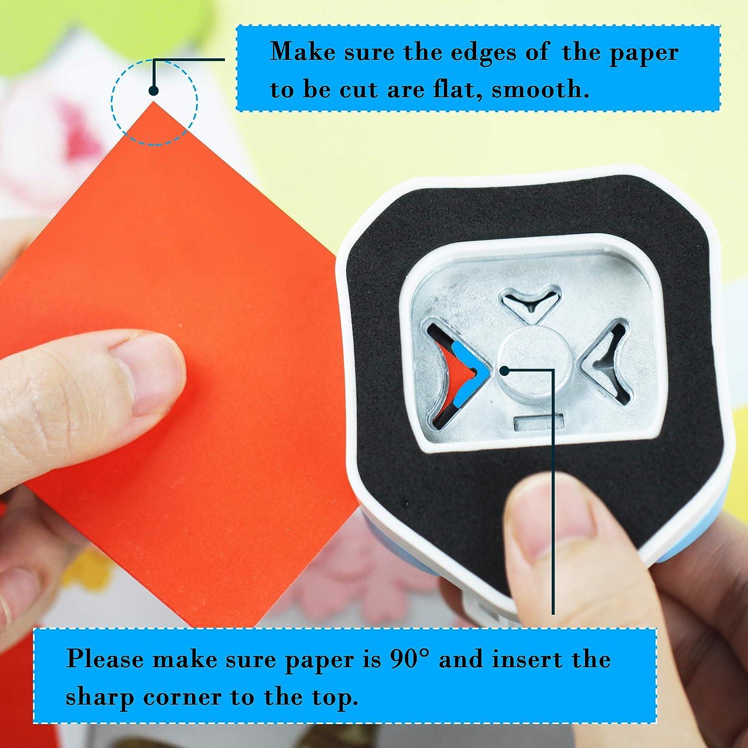 Round Corner Cutter,Corner Rounder Paper Corner Rounder DIY Home Effortless  Paper Craft Gift Tag Punch for Greeting Card Making Gift Wrapping Labels