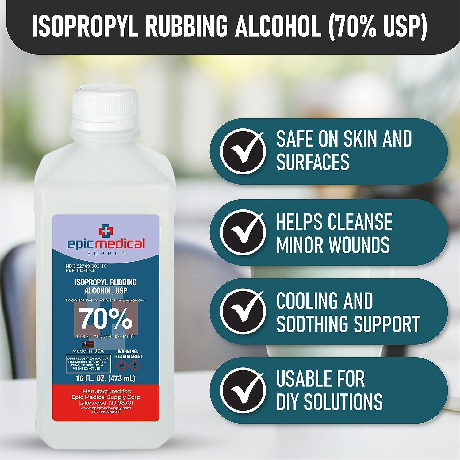 70 Isopropyl Alcohol , Rubbing Alcohol -  - Free Shipping