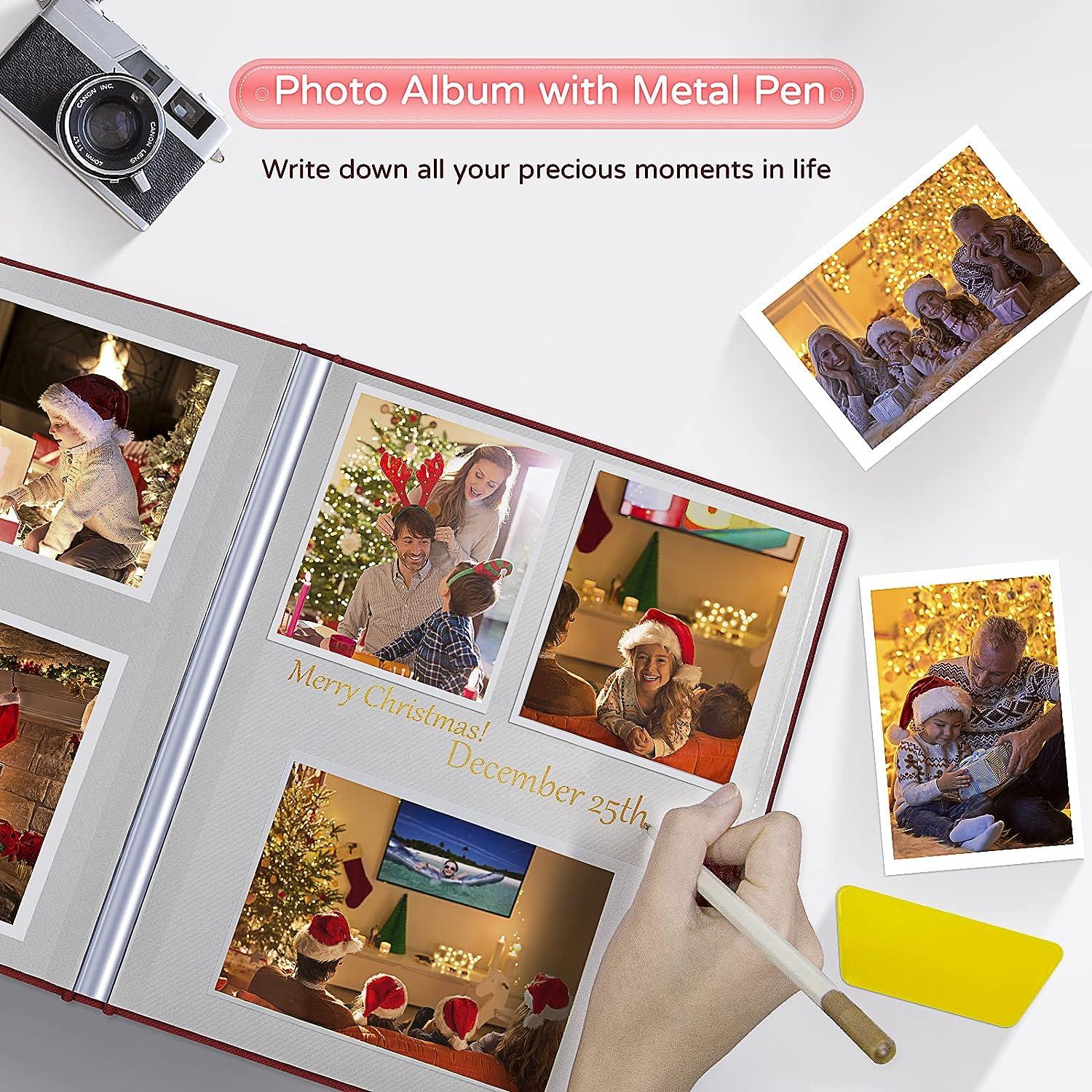 4x6 Red Dog Photo Album, 5x7 Red Puppy Photo Book, 8x10 Memory