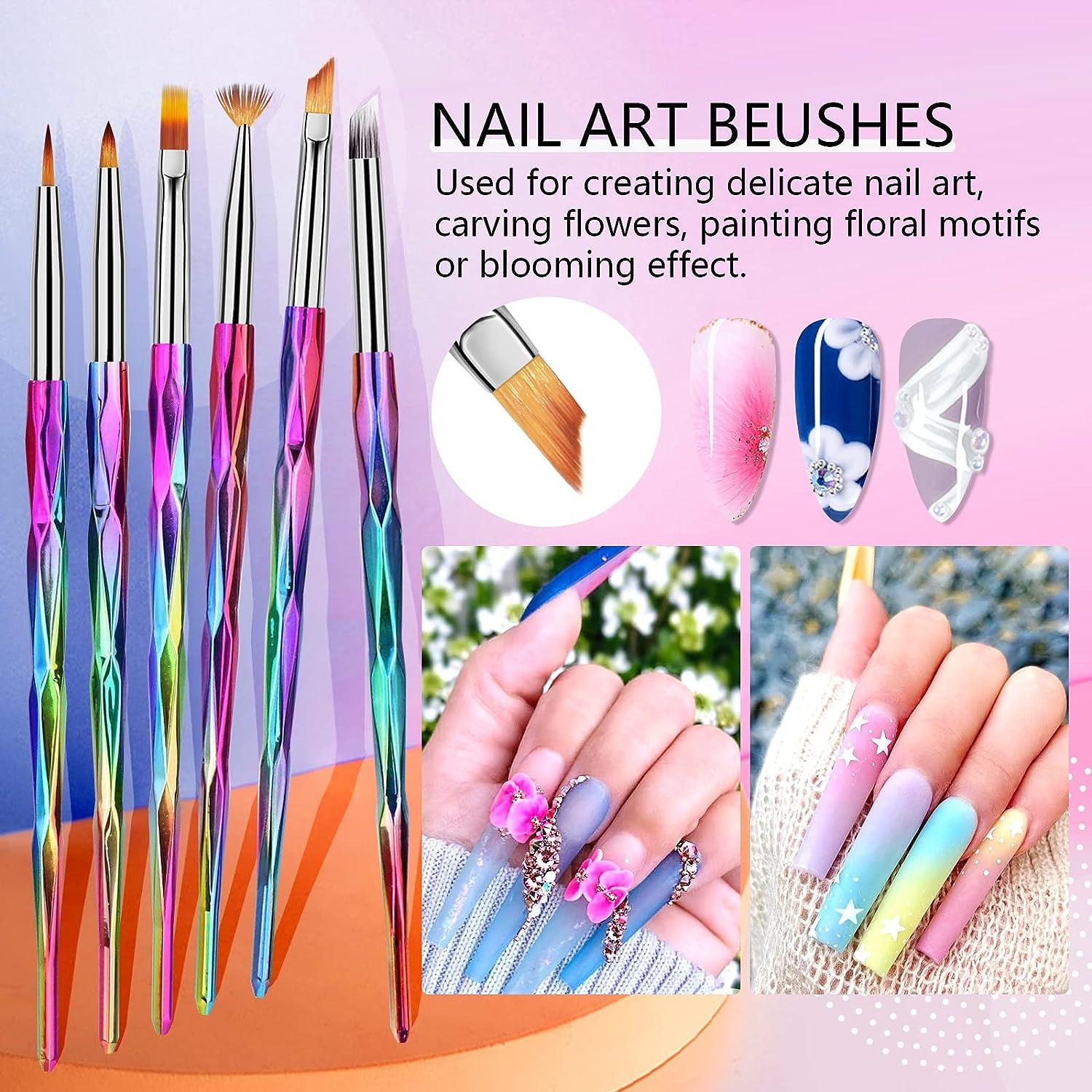 Nail Art Brushes Set, Nail Art Design Tools, 3d Builder Nail Gel Brush,  Professional Acrylic Nail Drawing Pen, Nail Art Brush For Salon At Home  Manicure, Shop Now For Limited-time Deals