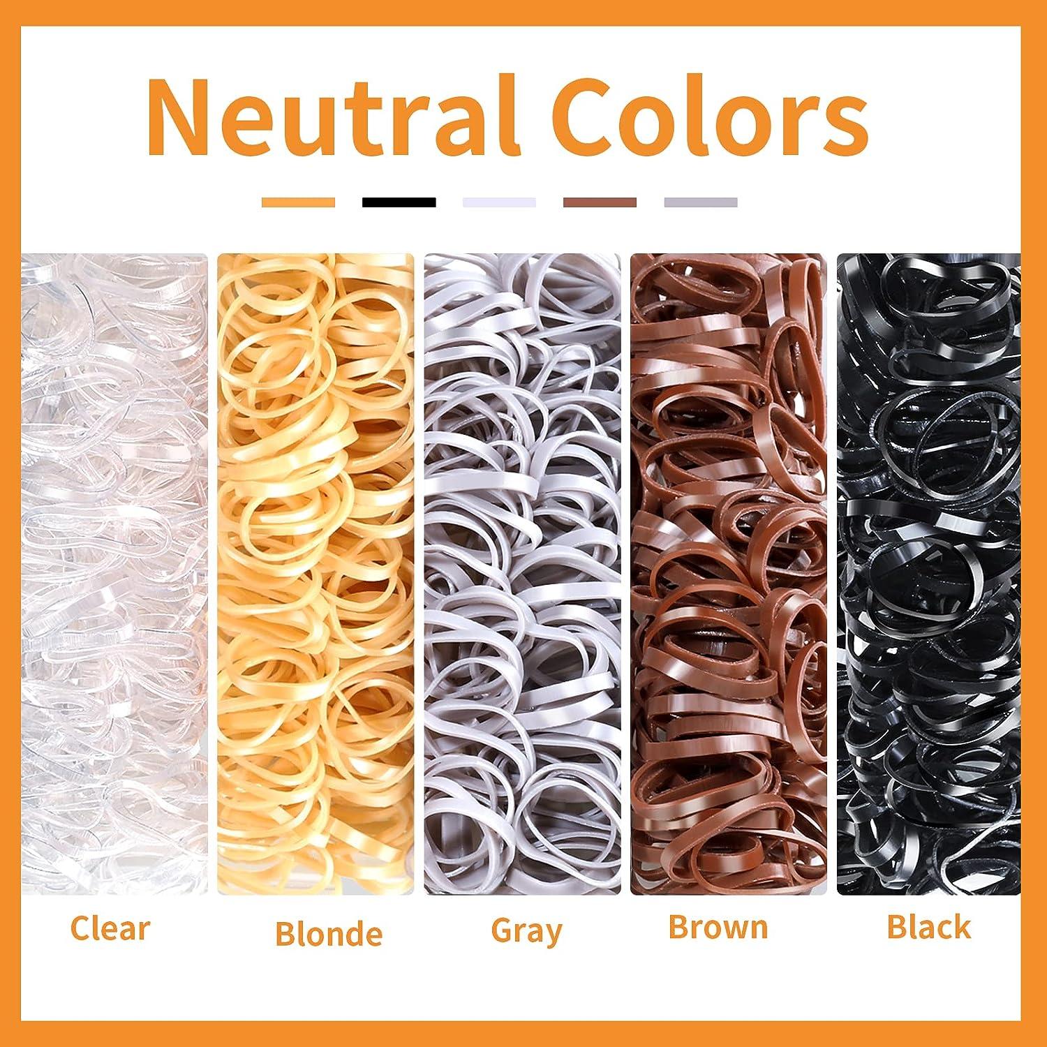 YGDZ Elastic Hair Bands 24 Colors, 1500 Pcs Mini Hair Rubber Bands for Hair, Small Hair Ties, Ponytail Holders, Colorful Hair Accessories for