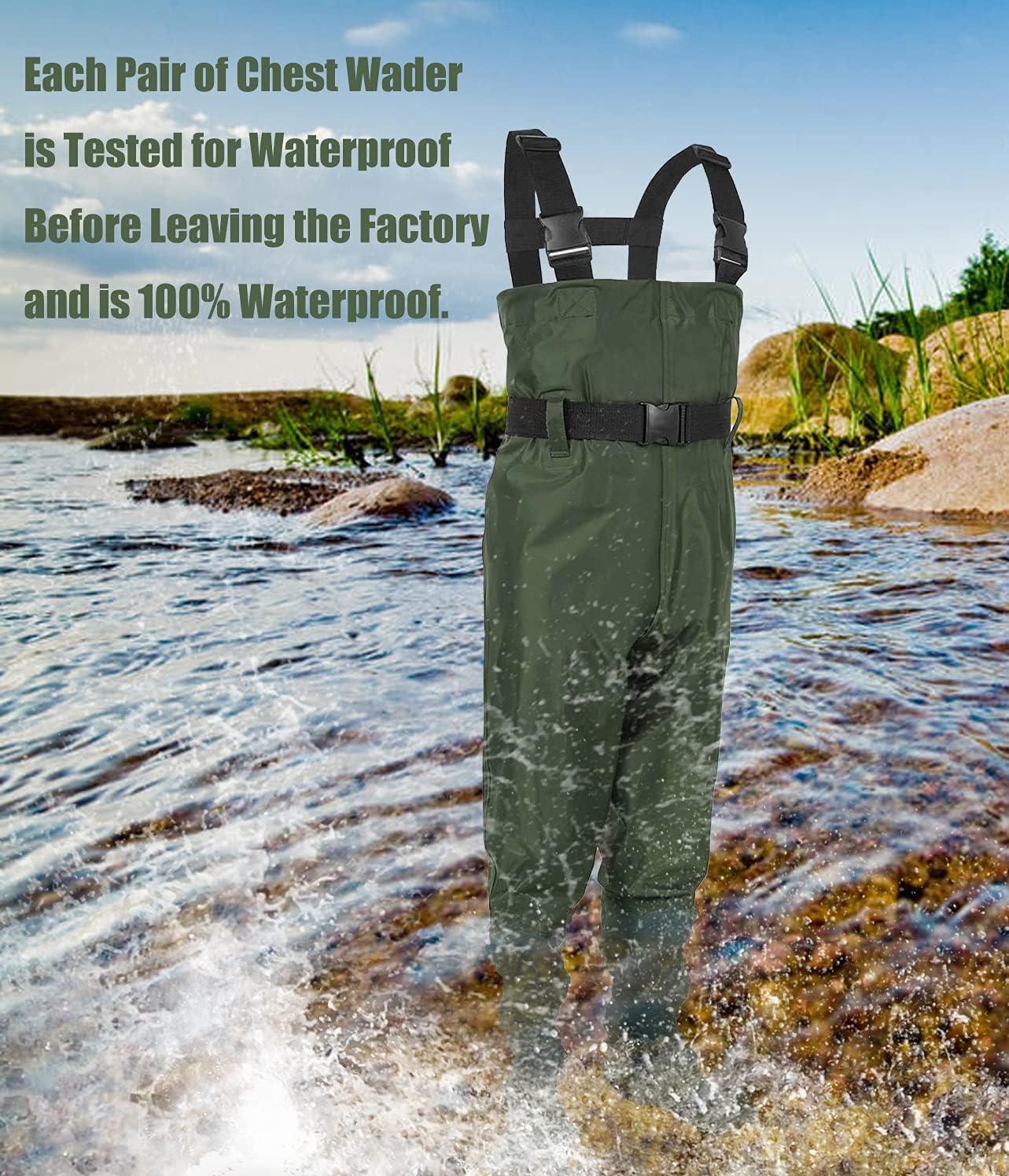 Kids Chest Waders for Toddler Children Waterproof Youth Fishing Waders for  Boys Girls Hunting Waders with Insulated Boots