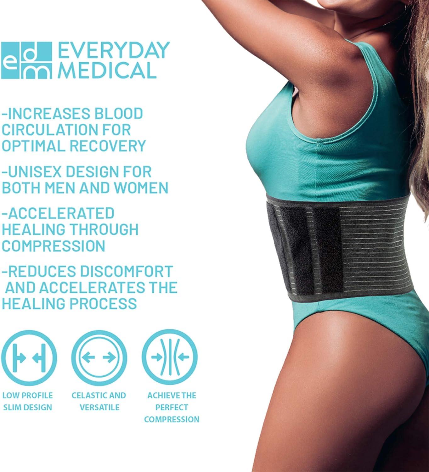Everyday Medical Post Surgery Abdominal Binder for Men and Women - Medical  Grade Stomach Compression Brace for Waist and Abdomen Surgeries Such as  Gastric Bypass Liposuction C-Section Tummy Tuck Small/Medium (Pack of