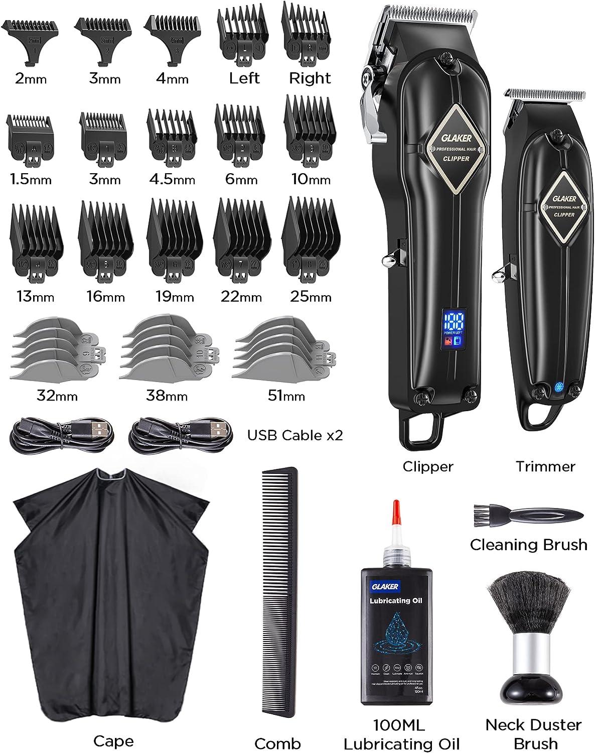 Hair Clipper and Trimmer Kit, 8 Piece
