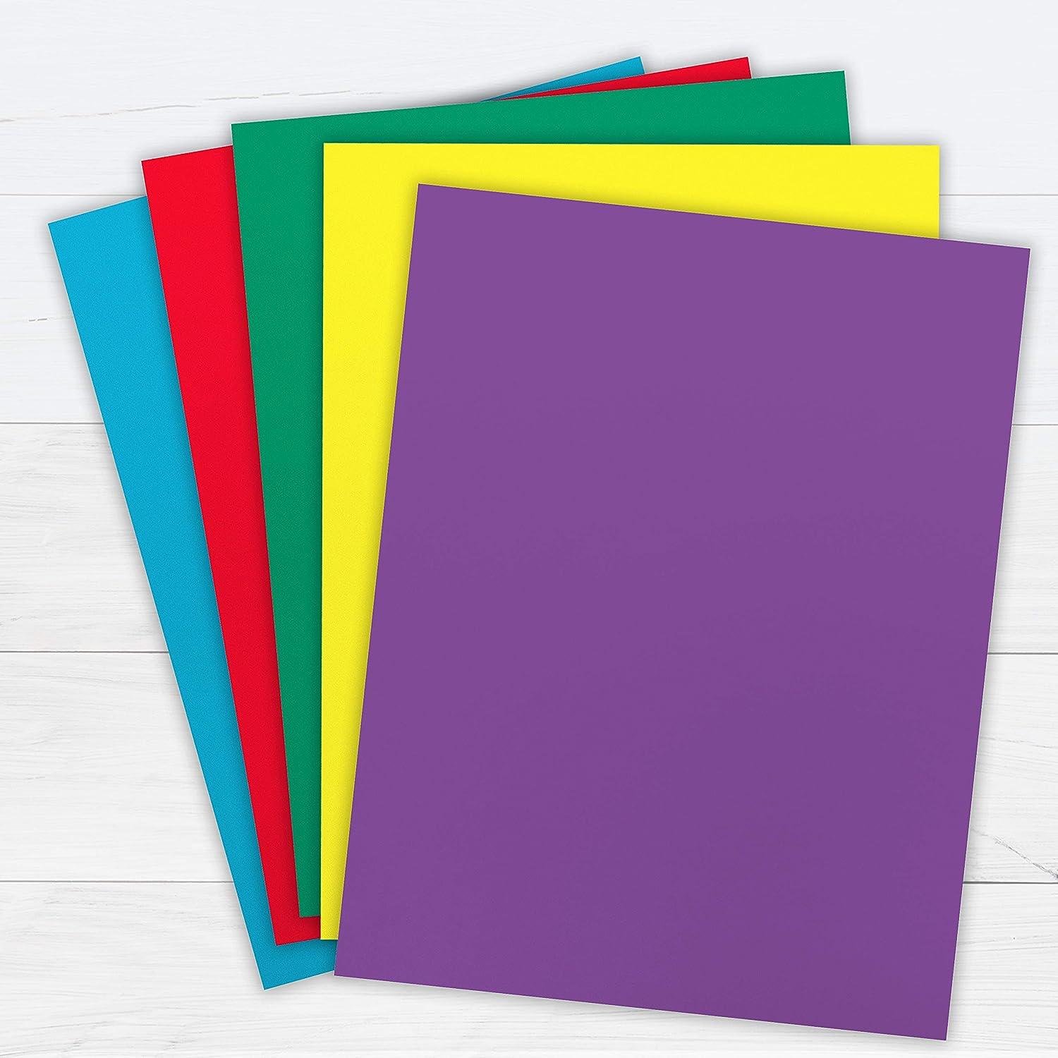 Premium Colored Card Stock Paper, 50 Sheets Pack, Superior Thick 65lb  Cardstock, Perfect for School Supplies, Arts & Crafts, Acid & Lignin Free, 8.5 x 11