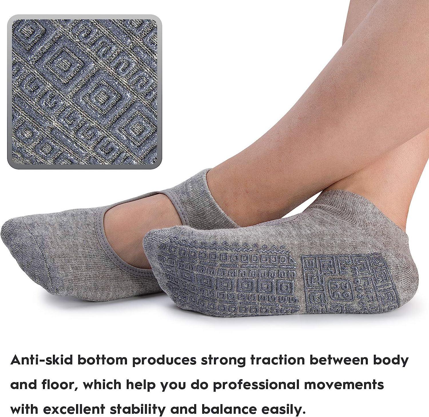  Grip Socks for Women - Pilates Socks with Grips for Women - Non  Slip Socks Womens - Grippy Socks for Women - 3 Pairs : Clothing, Shoes &  Jewelry