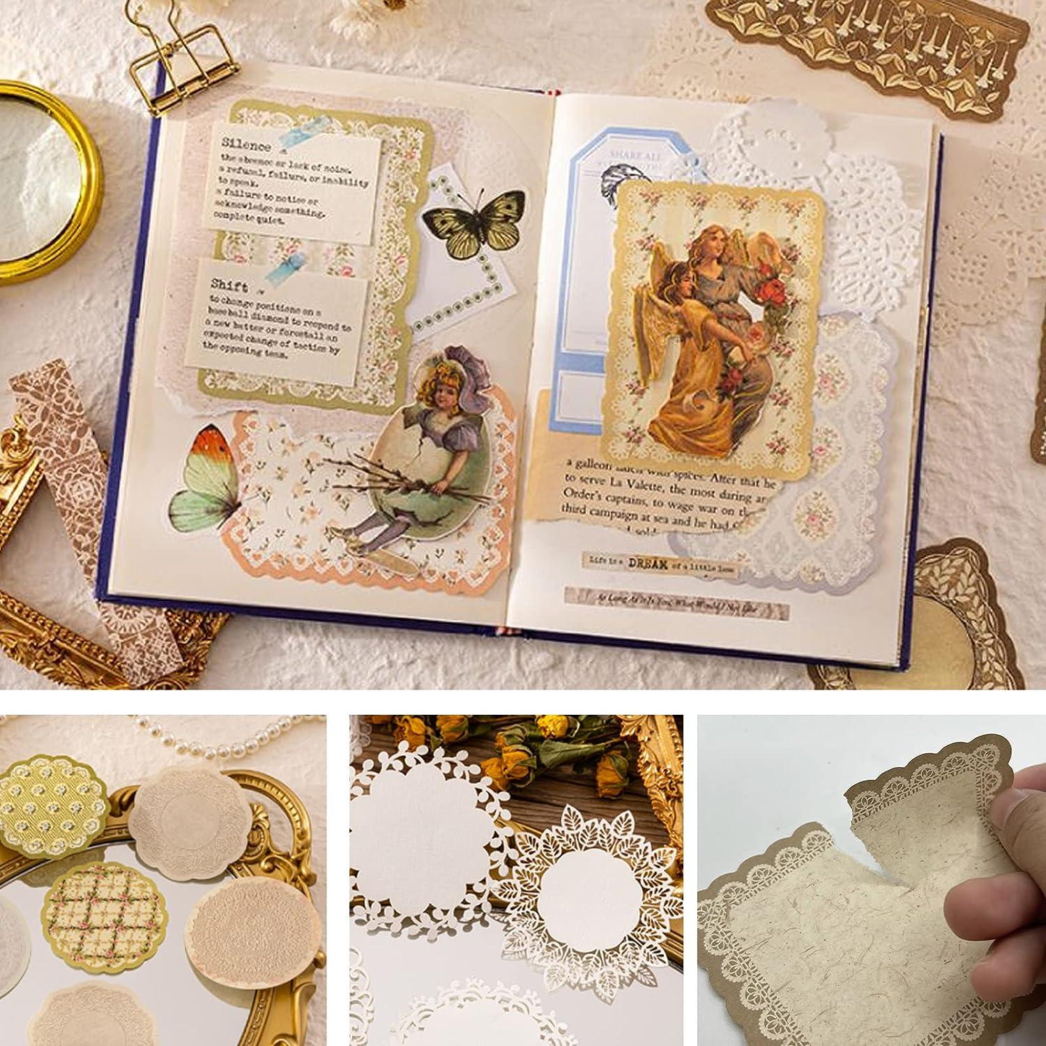  Vintage Scrapbook Paper Journaling Supplies Kit Translucent  Decorative Paper Gold Foil Aesthetic Paper for Scrapbooking Junk Journal  Supplies Clearance - 90 Sheets : Arts, Crafts & Sewing