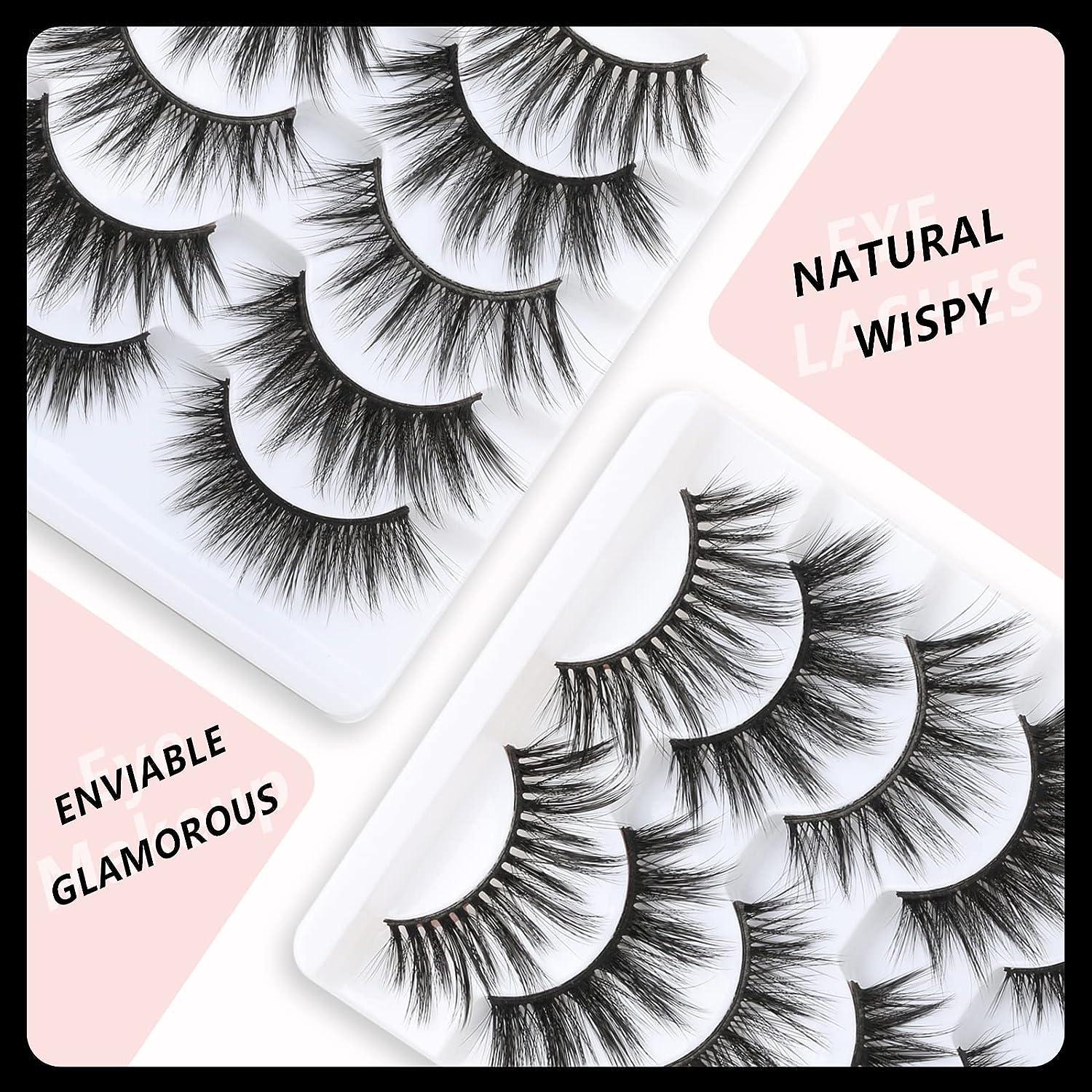 5 Pairs 3D Mink Fake Eyelashes Long Thick Natural False Eye Lashes