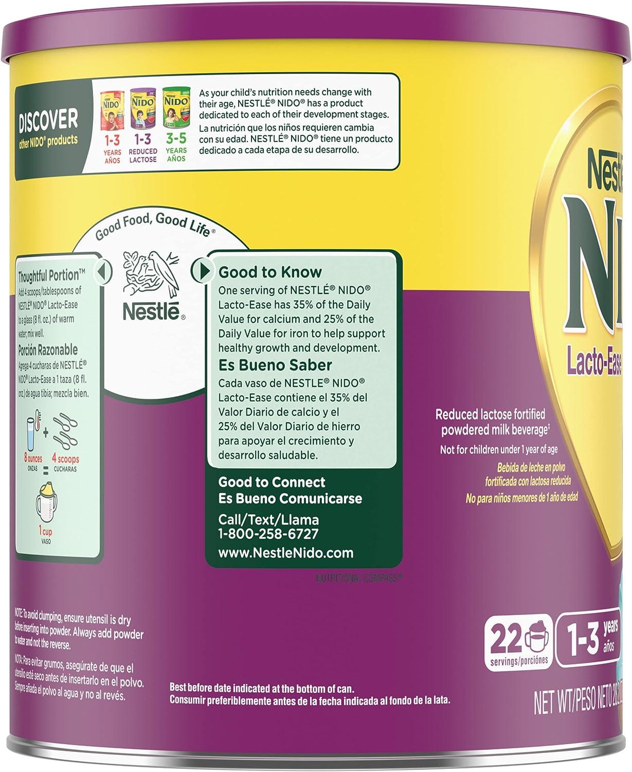 Nestle Nido 3 To 5 Years Toddler Powdered Milk Beverage, 28.2 oz 