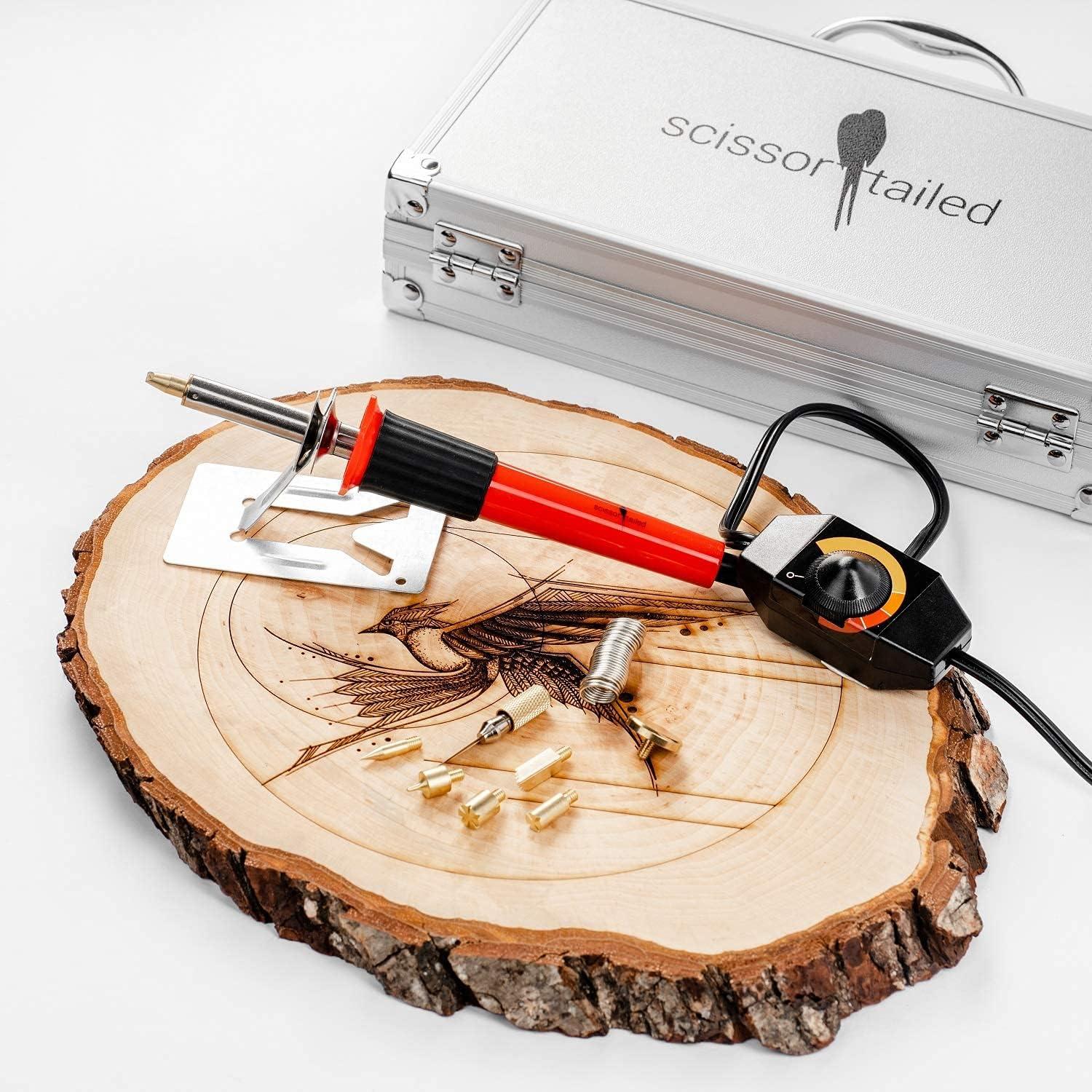  Wood Burning Kit or Wood Burning Tool - Professional Grade High  Adjustable Temperature (1500 F) with Two Wood Burning Pen Pyrography Wood  Burning Kit : Arts, Crafts & Sewing