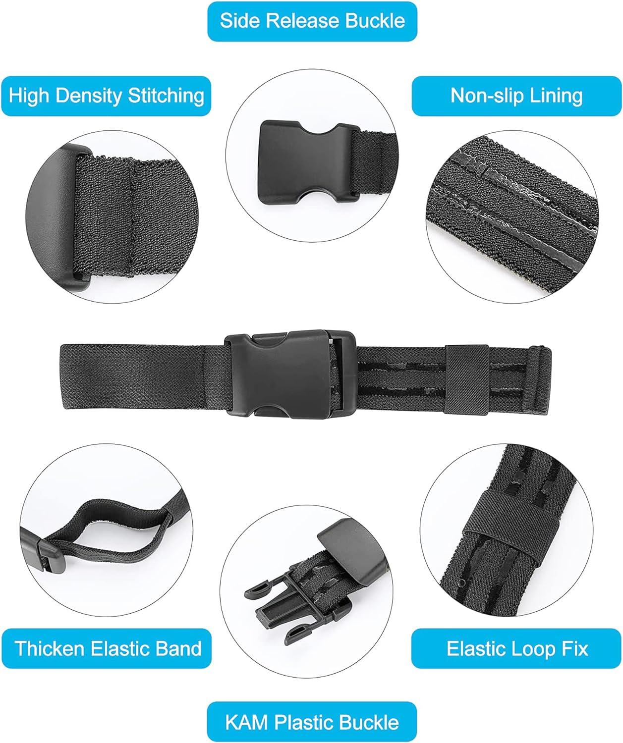 Leg Strap Tactical Thigh Belt for Holster Military Outdoors EDC Leg Hanger  Band Thicker and Longer Unisex Black 2 pack