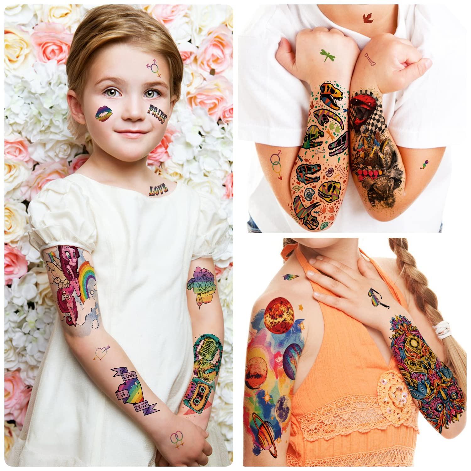 Amazon.com : cobee Girls Temporary Tattoo, 20 Sheets Cute Temporary  Stickers Pink Kids Temporary Tattoo Butterfly Waterproof Body Tattoo  Stickers for Birthday Party Favours Accessories Toy Decorations Gifts :  Beauty & Personal Care
