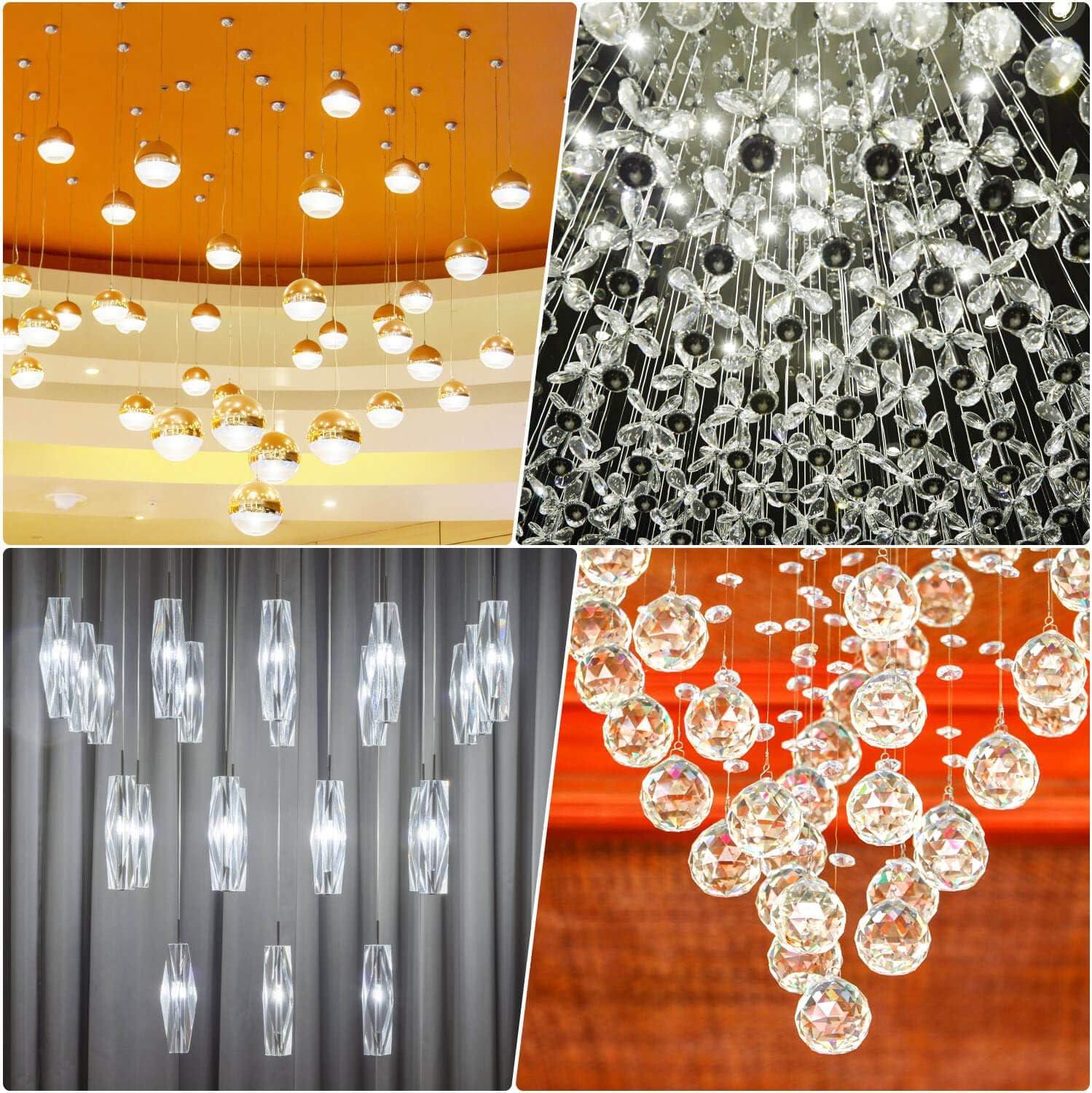 40m Clear Nylon Invisible Thread Fishing Wire Hanging Balloons Wire Jewelry  Christmas Garland Thread Birthday Party Decoration