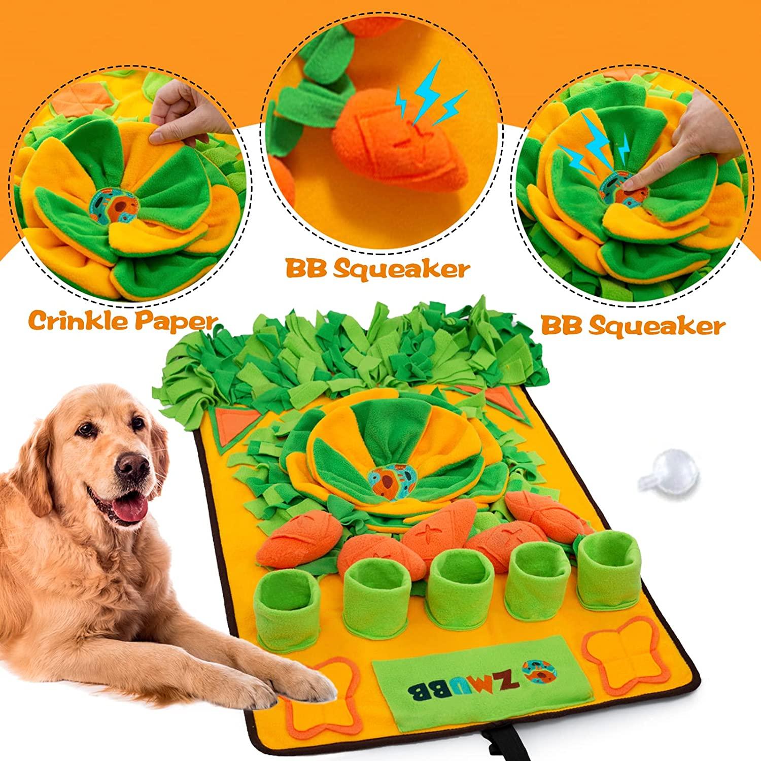 Primepets Snuffle Mat for Dogs, Dog Nosework Feeding Mat, Washable