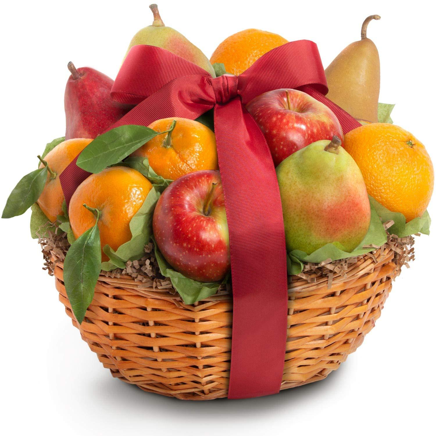 Orchard Favorites Fruit Basket Gift, 10 Piece Set All Occasion