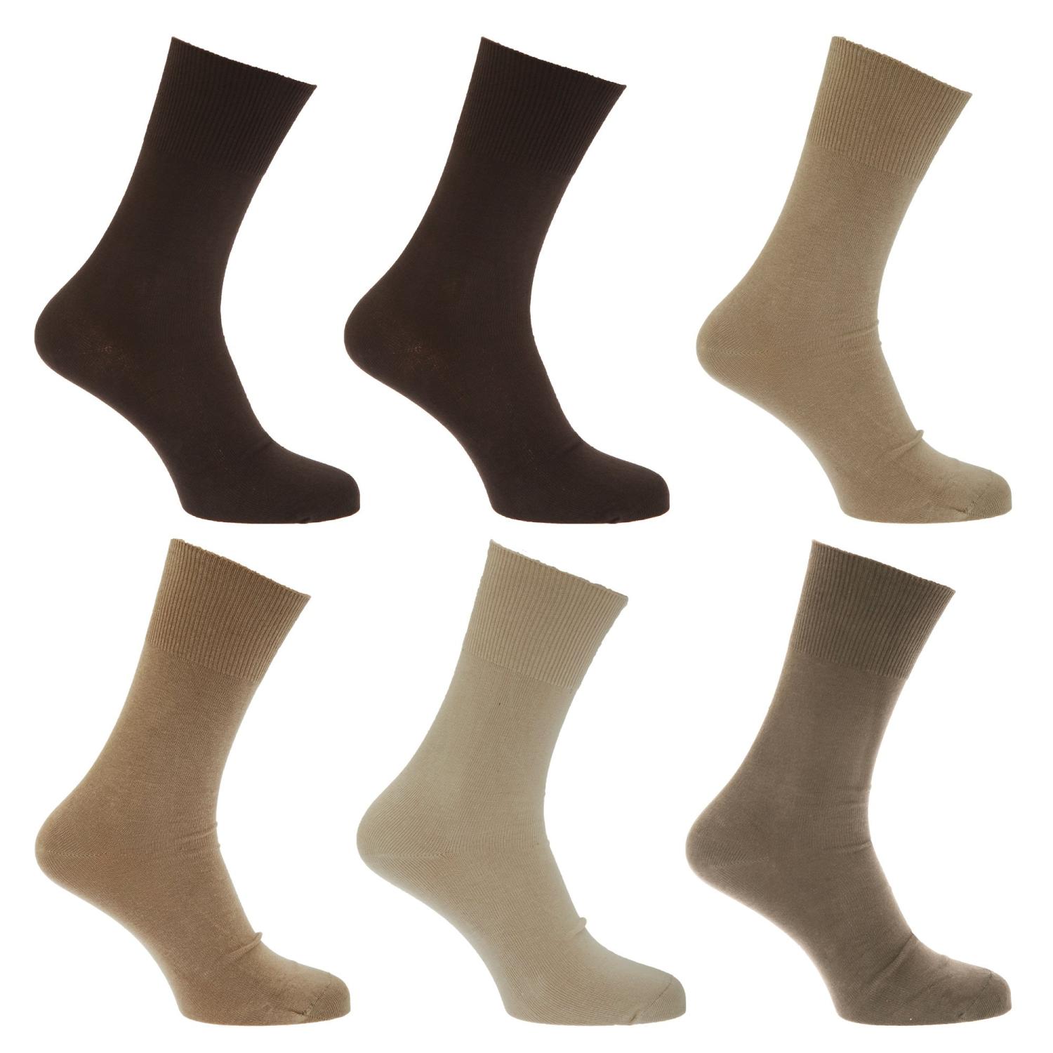  Mens No Elastic Socks