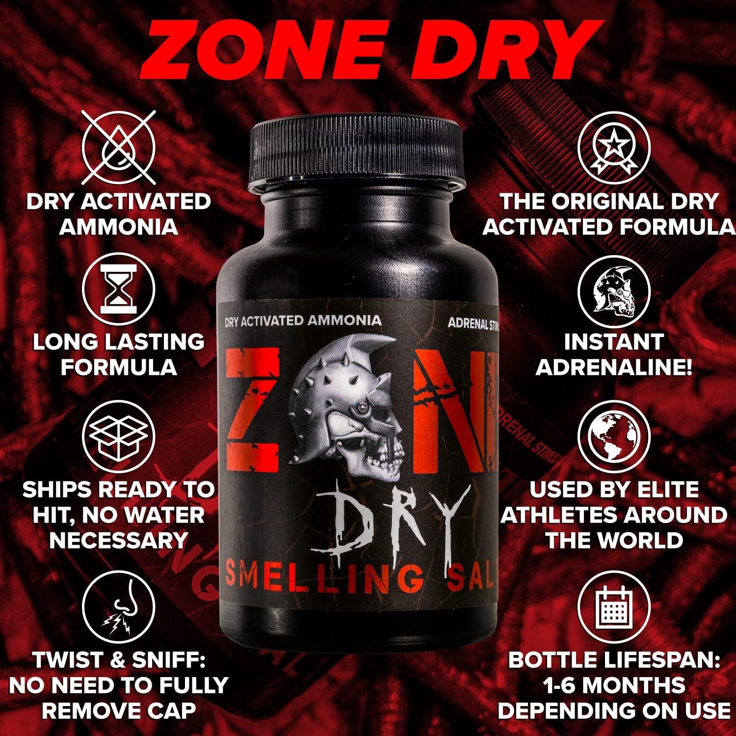 Zone Smelling Salts Weightlifiting Ammonia Salts - Just Twist, Sniff, Lift.  