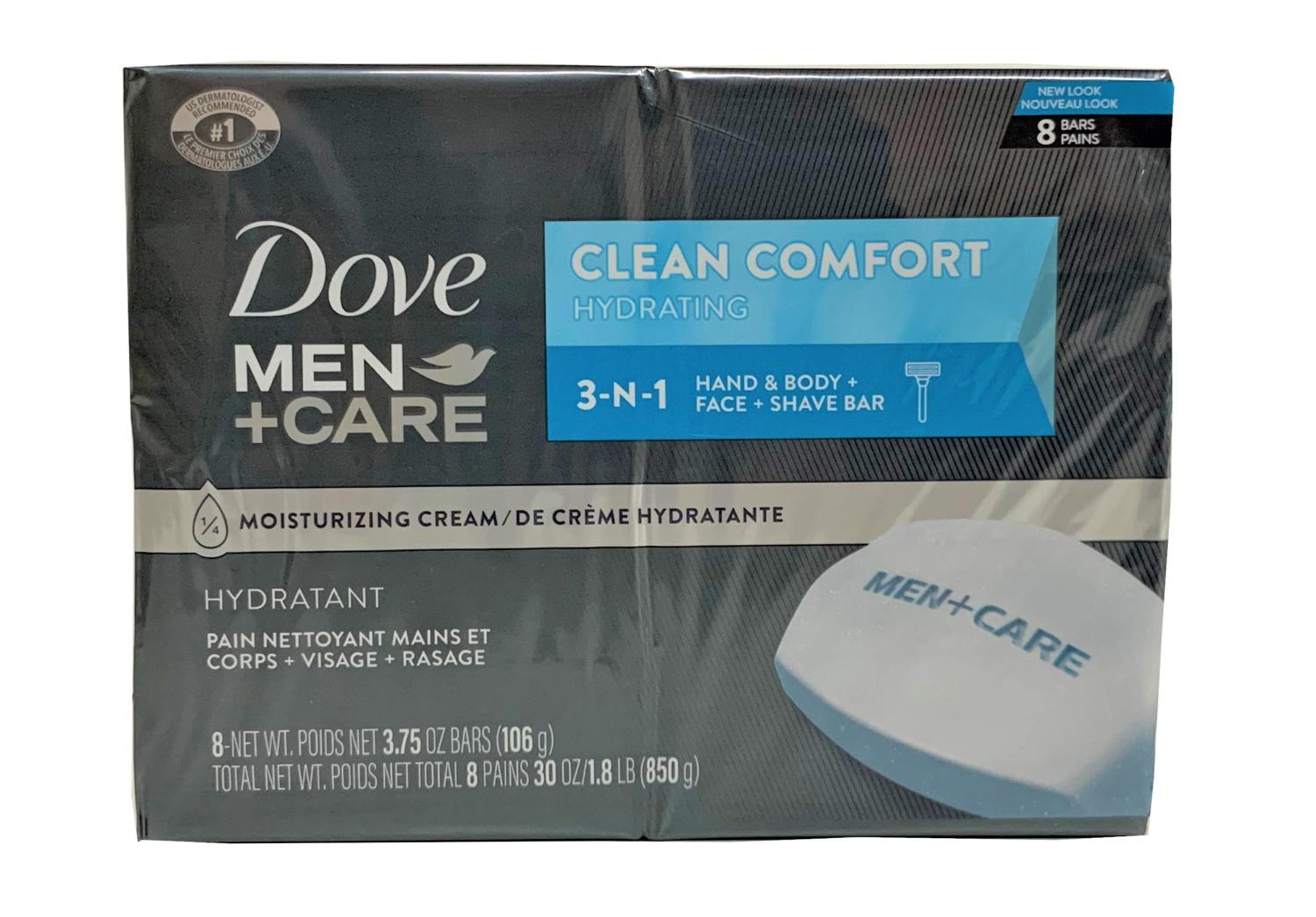 Dove Men+Care Body Soap and Face Bar Clean Comfort