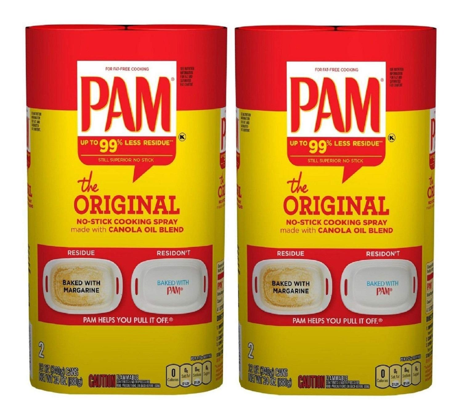 Pam Non-stick Original Cooking Spray - 12oz - 4 Pack (48oz. Total