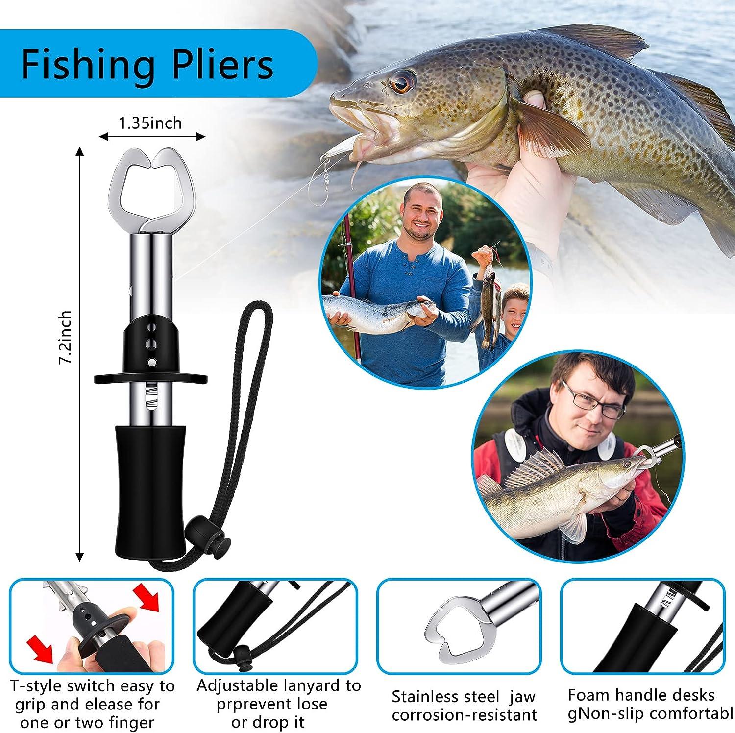 Generic Fishing Pliers Hook Remover Fish Lip Gripper For Ice Lake Fishing  For Men Fishmen