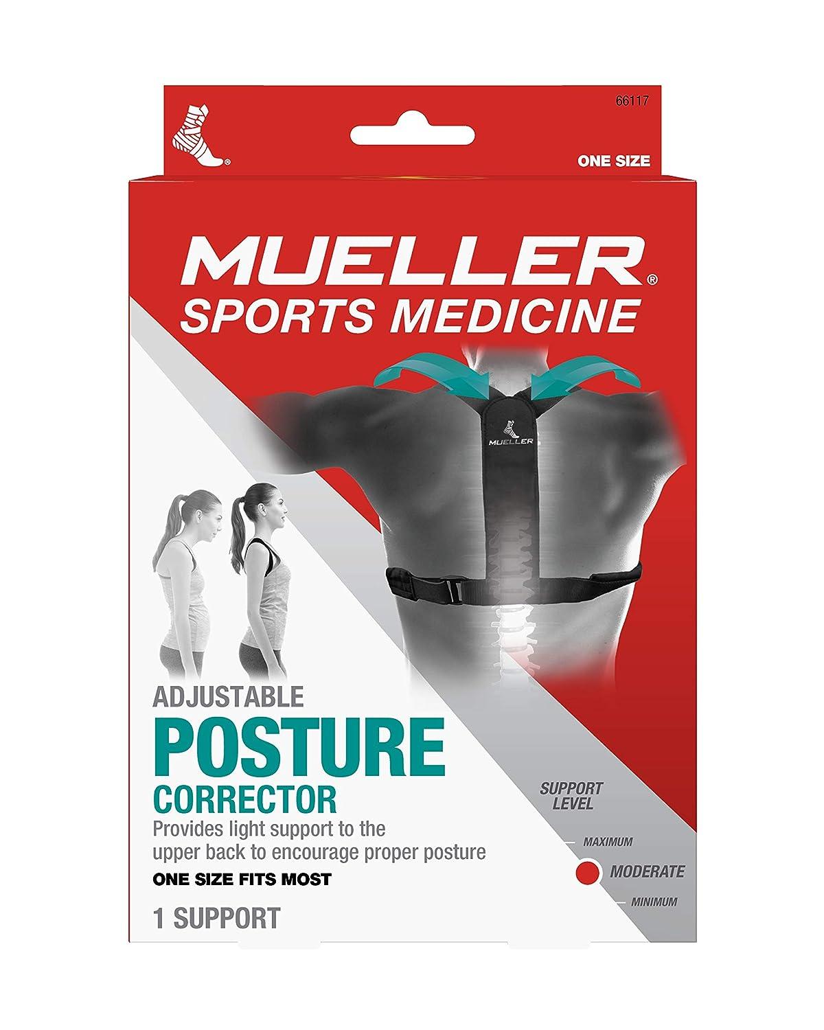 MUELLER Posture Corrector for Women and Men Adjustable One Size Fits Most