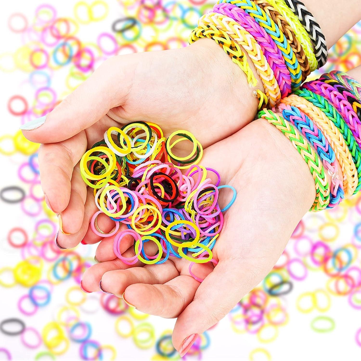 6000+ Loom Rubber Bands Refill Kits with 250PCS S-Clips10-Hooks Premium  Bracelet Making Kit for Kids Weaving DIY Crafting Gift (Rose)