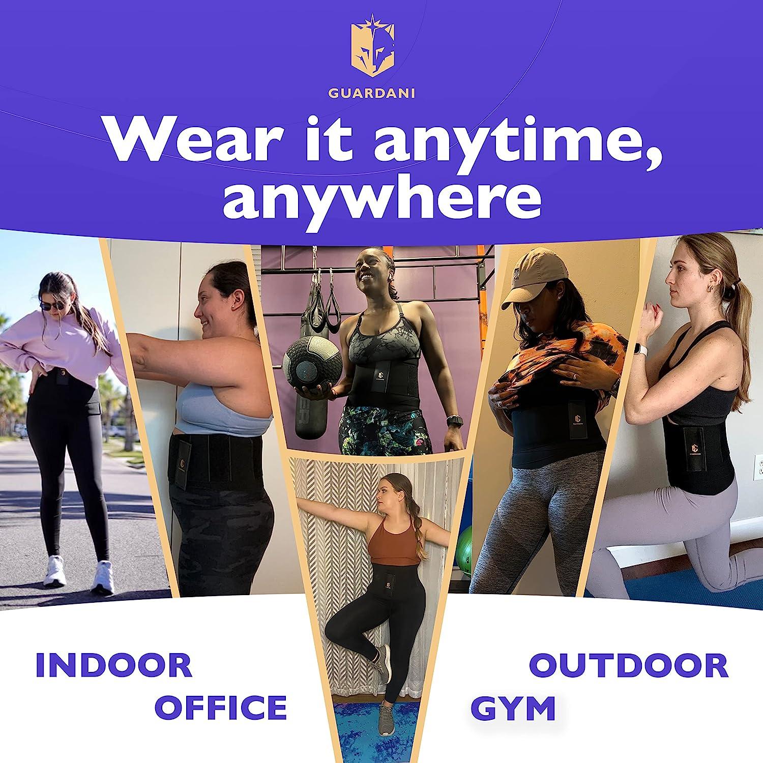 Guardani Waist Wraps for Stomach, Wrap Waist Trainer for Women Lower Belly  Fat - Back Brace Waist/Pelvis Belt, Black Stomach Wrap, Waist Wrap Body  Shapeshifter, Useful for any Waist