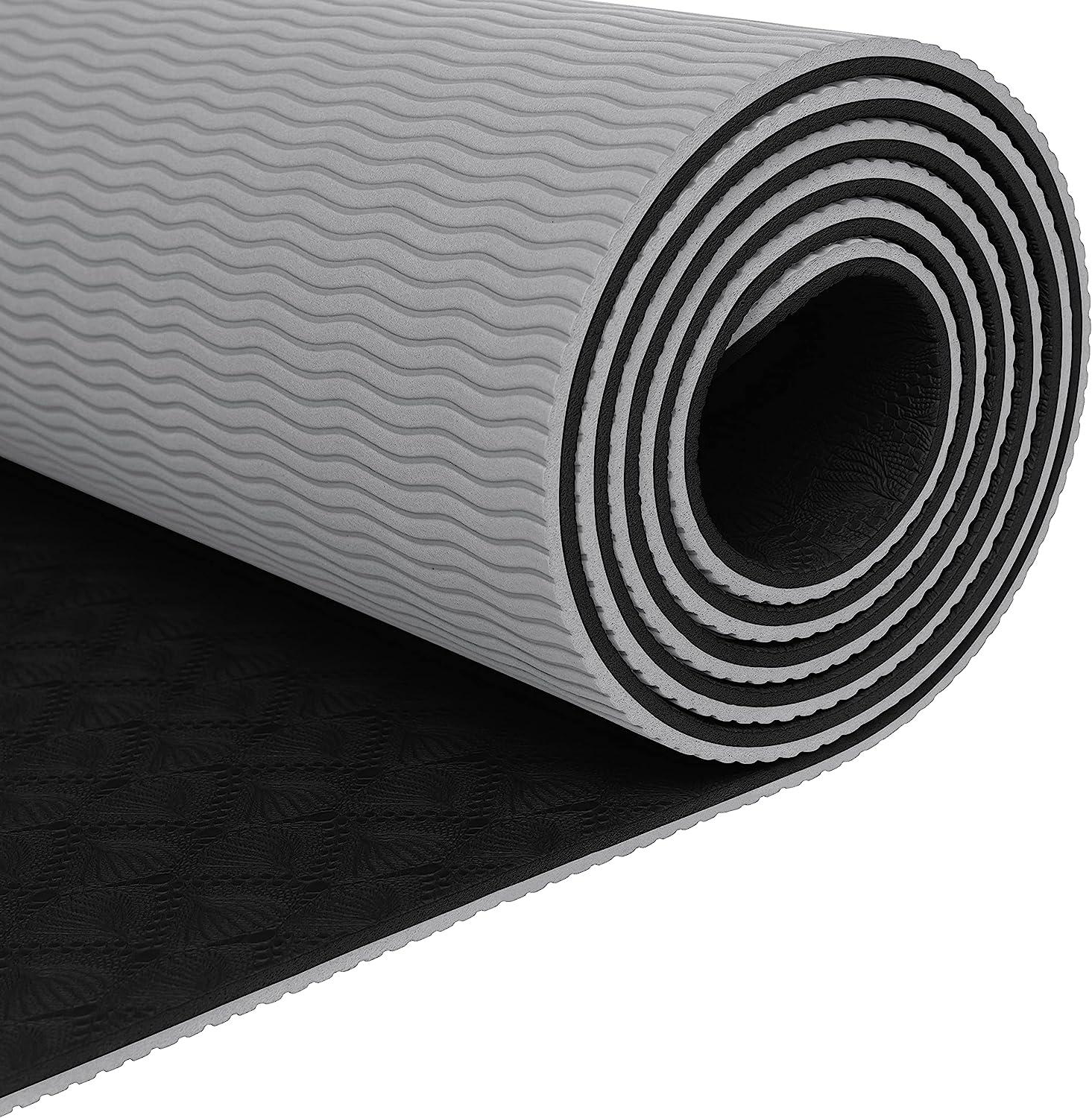 Retrospec Solana Yoga Mat 1 Thick w/Nylon Strap for Men & Women