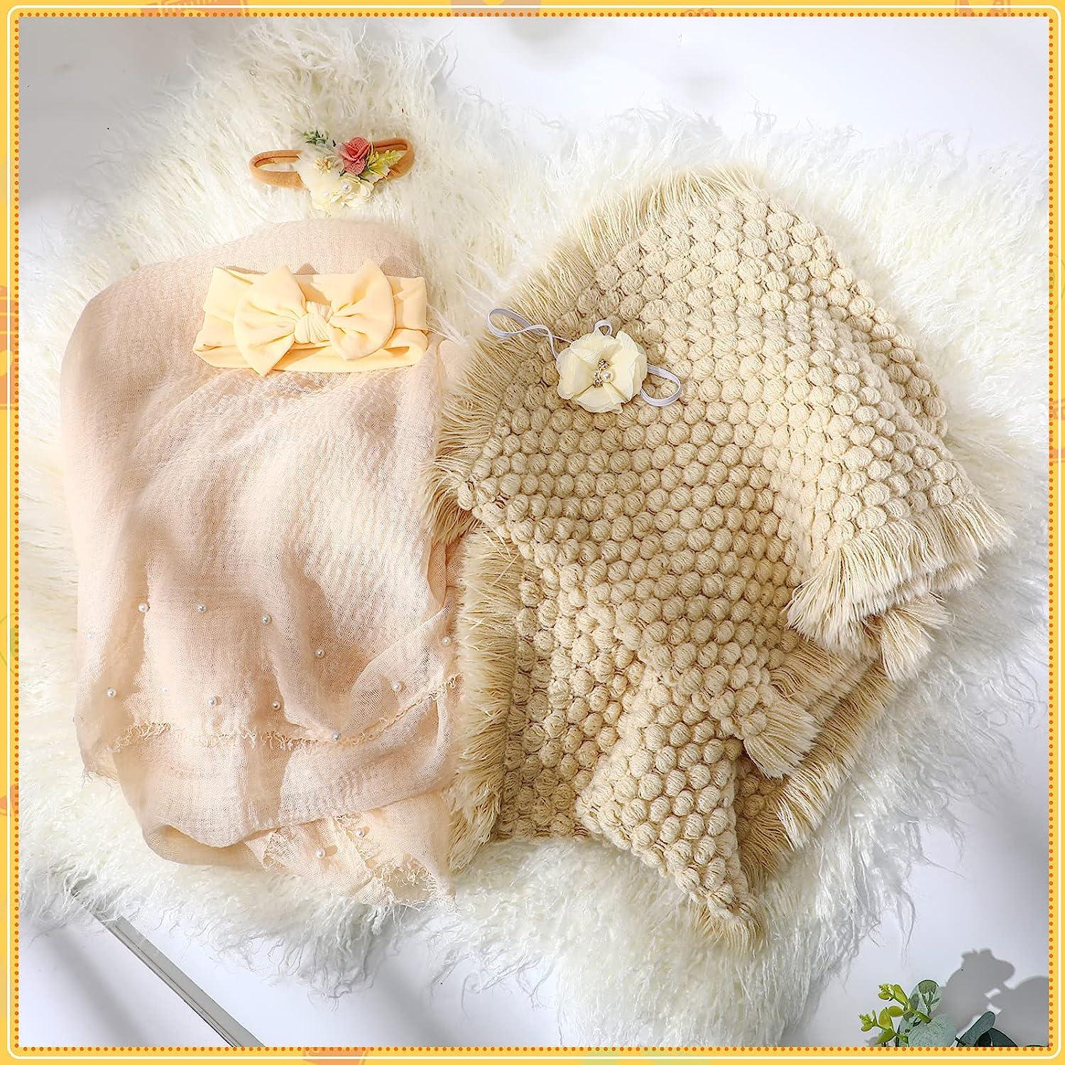 Hand Knitting Soft Baby Photography Blanket Super Thick 100% Wool Chunky Blanket  Newborn Basket Filler Newborn Photography Props - Blanket & Swaddling -  AliExpress