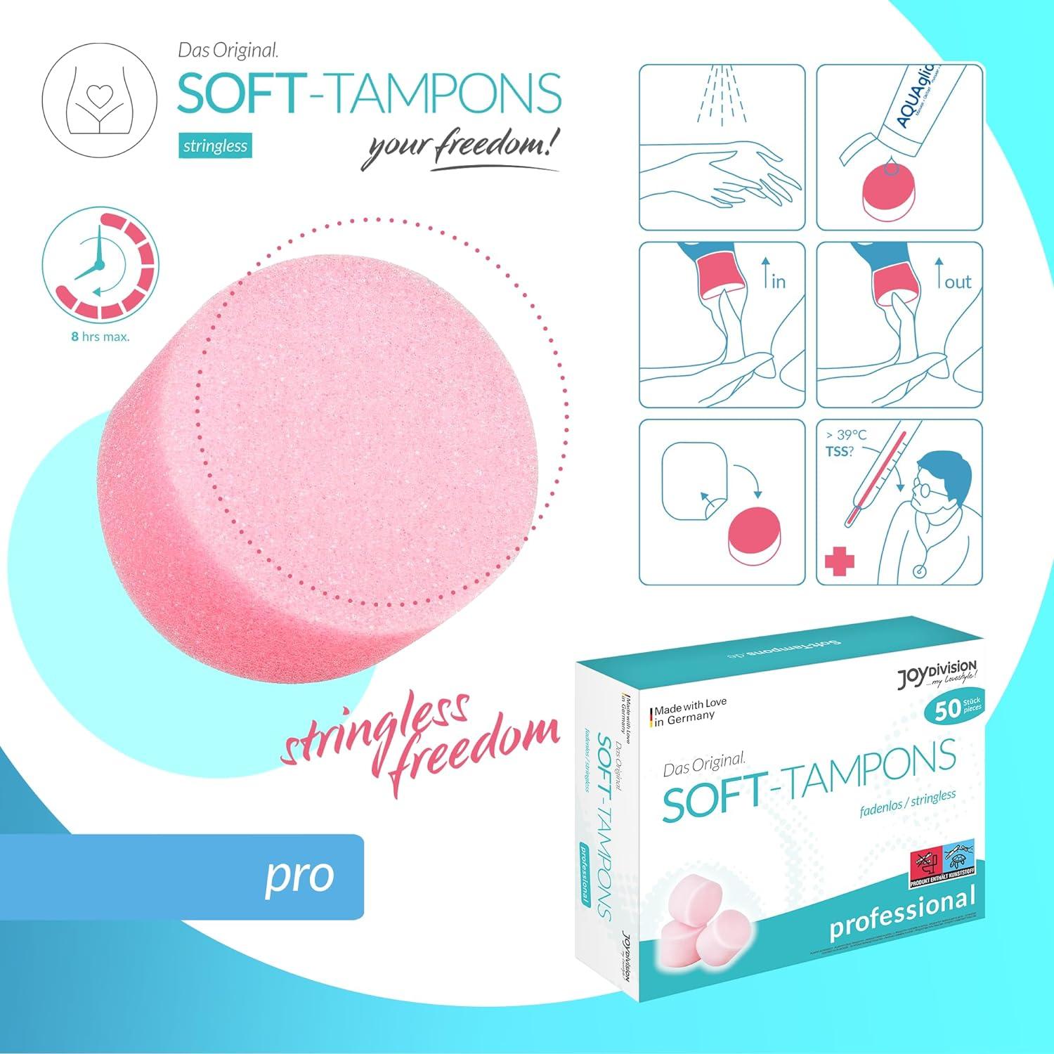 Soft Tampons Sponge Professional 50 Pieces without Thread Lot for Sauna  Swimming Sex Sports for Hygiene Women Menstruation : : Health &  Personal Care