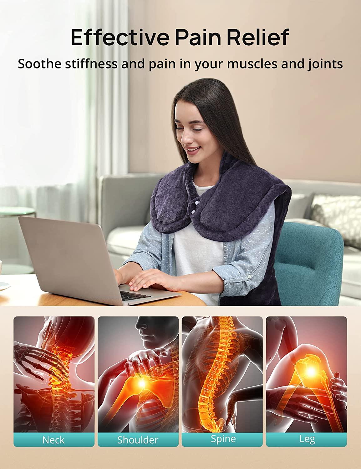 Flannel Health Relief Wrap Neck Shoulder Back Muscles Pain Relief