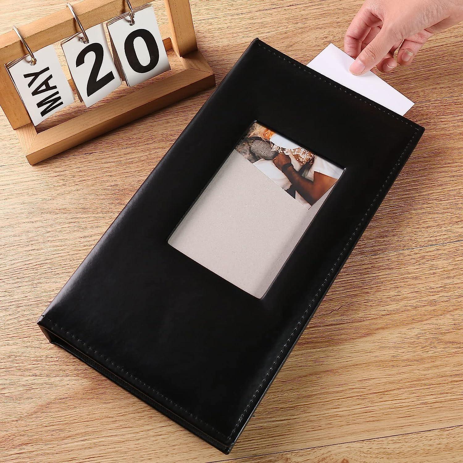 Vienrose Instax Mini Photo Album Book 208 Pockets 2x3 Polaroid 1 PACK,  Black
