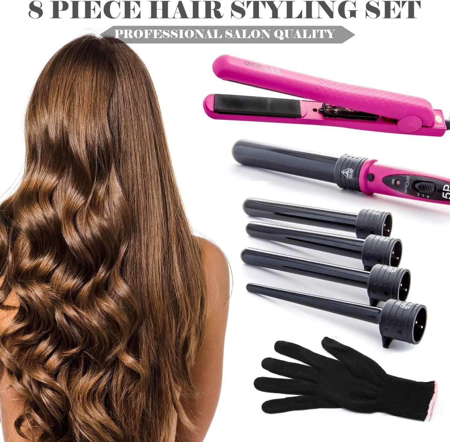 The Pink STR8 hair-styling tools styler flat iron – Golden Curl