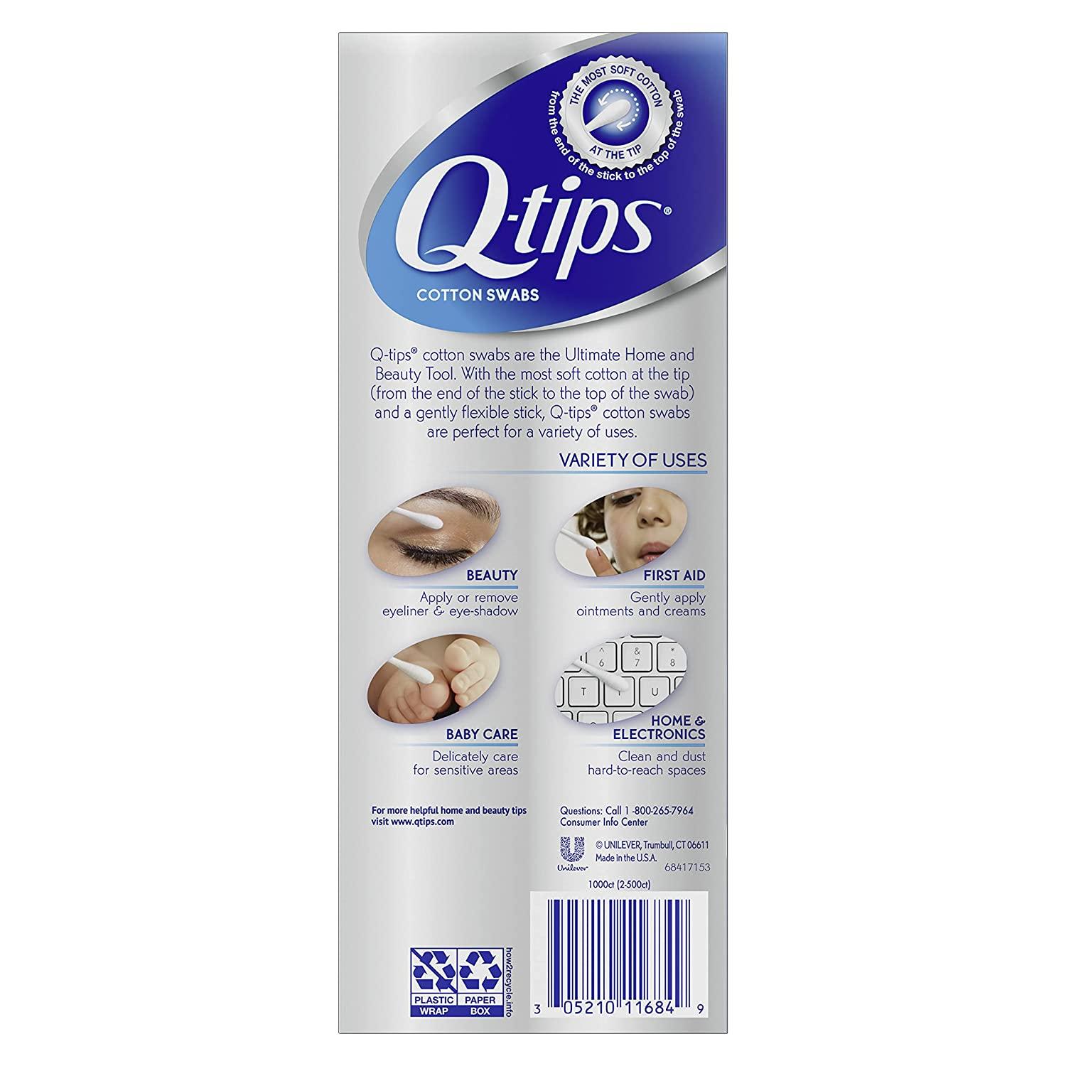  Q-tips Swabs 170 Each (Pack of 5) : Beauty & Personal Care