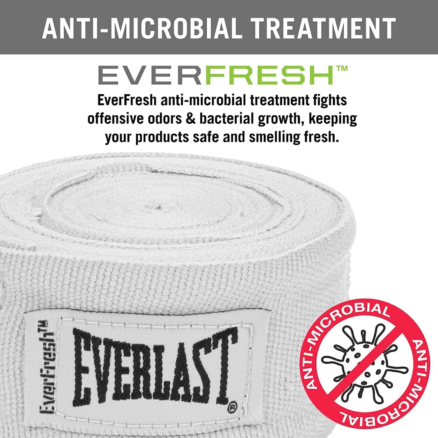 Everlast Professional Hand Wraps - 180” Pair - EverFresh Anti