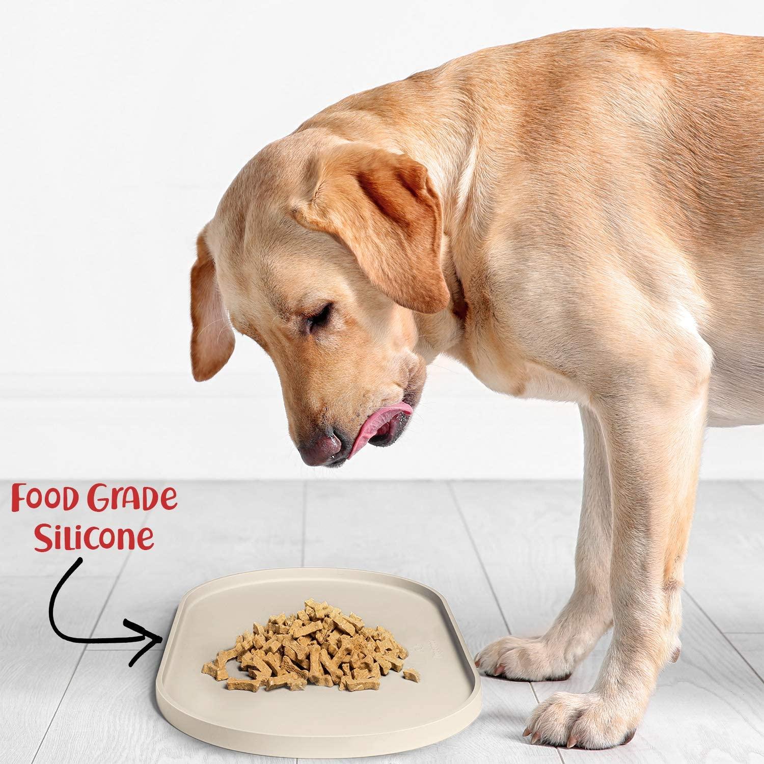 Silicone Dog Bowl Mat: Non-toxic 100% Food Grade BPA & Phthalate Free  Silicone Best Quality Dog Cat Feeding Mat Waterproof 