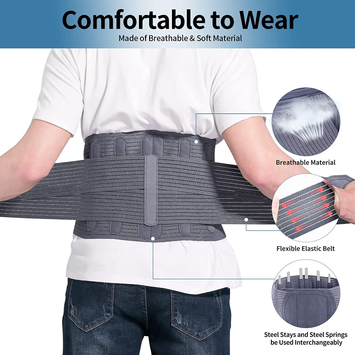Lumbar Support Belt Extra-Wide Lower Back Waist Support Belt for