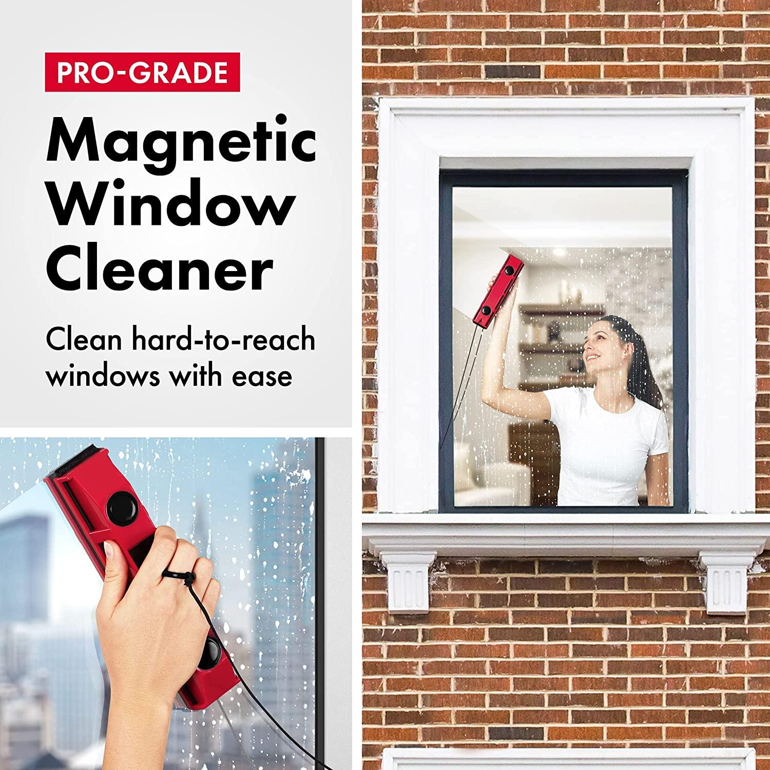 The Glider: Magnetic Window Cleaner, Cleans Both Sides of Glass At Once