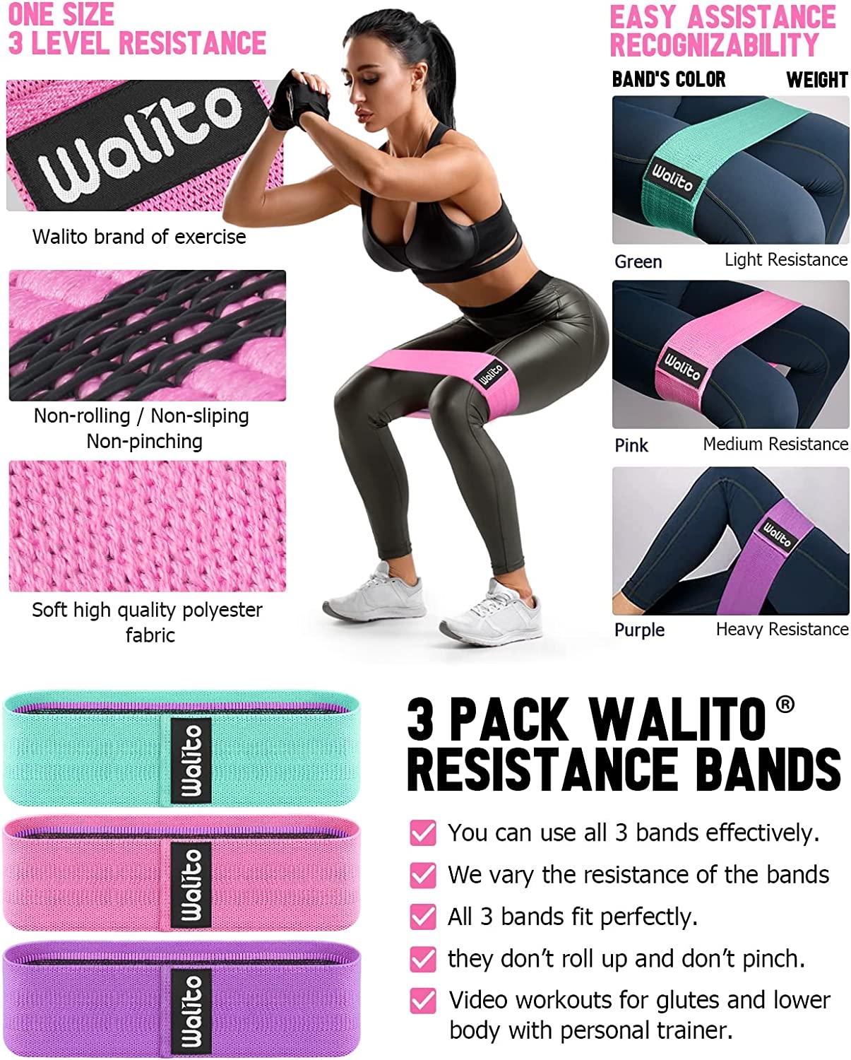 Resistance Bands for Working Out, Exercise Bands Workout, 3 Booty Bands 
