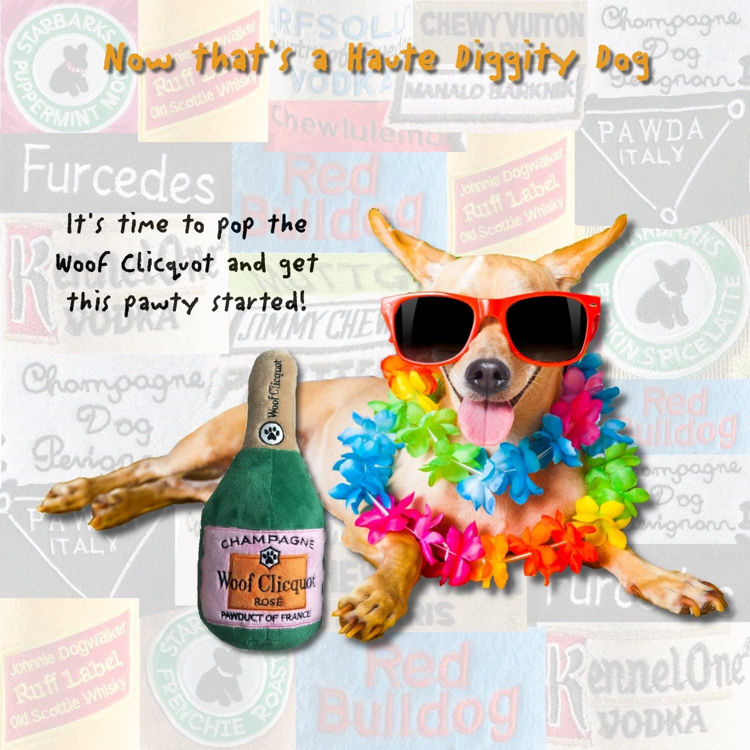 Haute Diggity Dog Fashion Hound Collection  Unique Squeaky Parody Plush Dog  Toys ? Pawrses and Pawbags! 