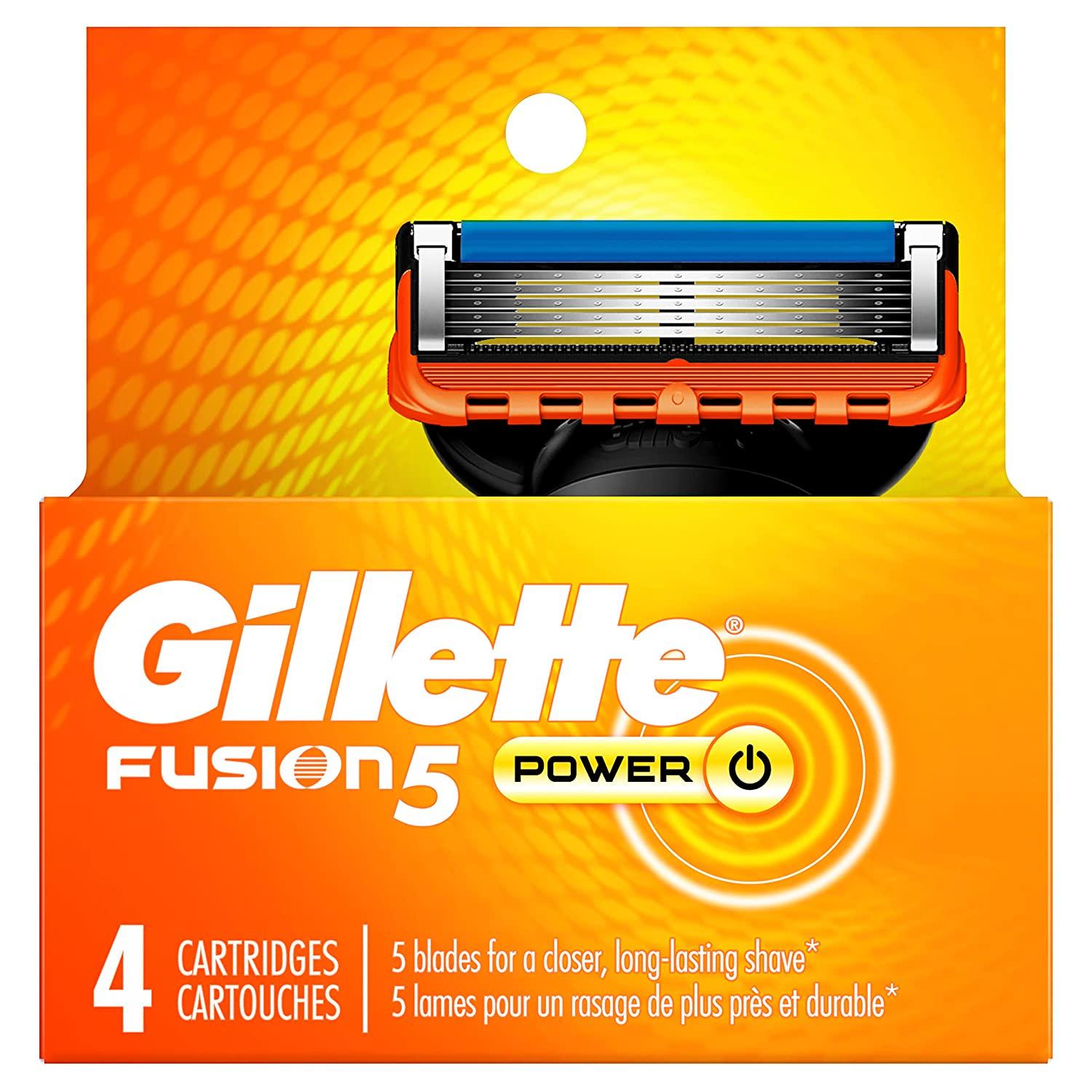 Gillette Fusion5 Men S Razor Blade Refills 4 Count 4 Count Pack Of 1