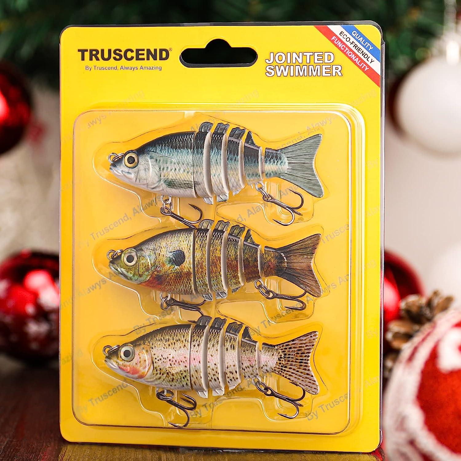 TRUSCEND Fishing Lures for Bass Trout Multi Jointed Swimbaits Sinking  Bionic Swimming Lures Bass Freshwater Saltwater Bass Fishing Lures Kit  Lifelike Fishing Gifts for Men : : Sports, Fitness & Outdoors