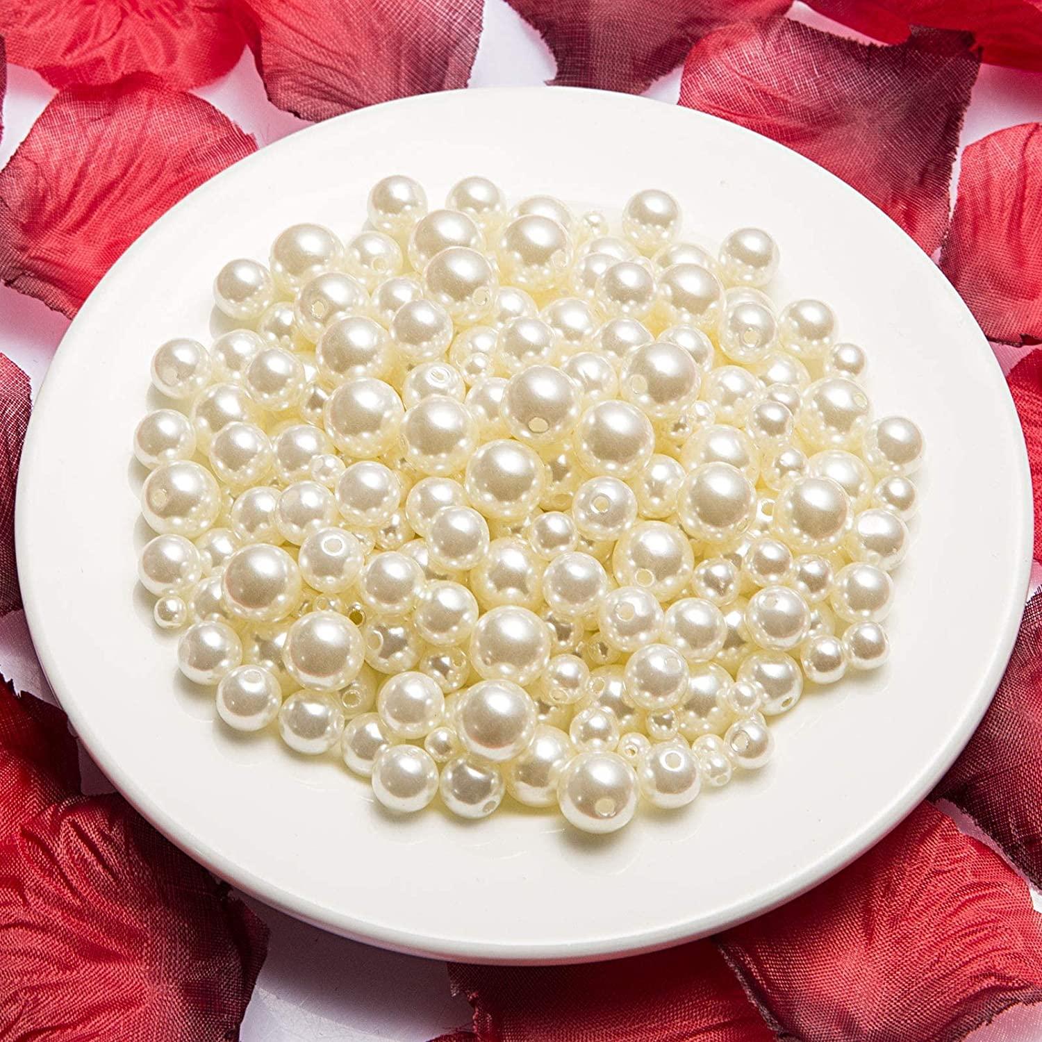 10 mm Gold FAUX PEARLS Loose Beads Wedding Party Crafts