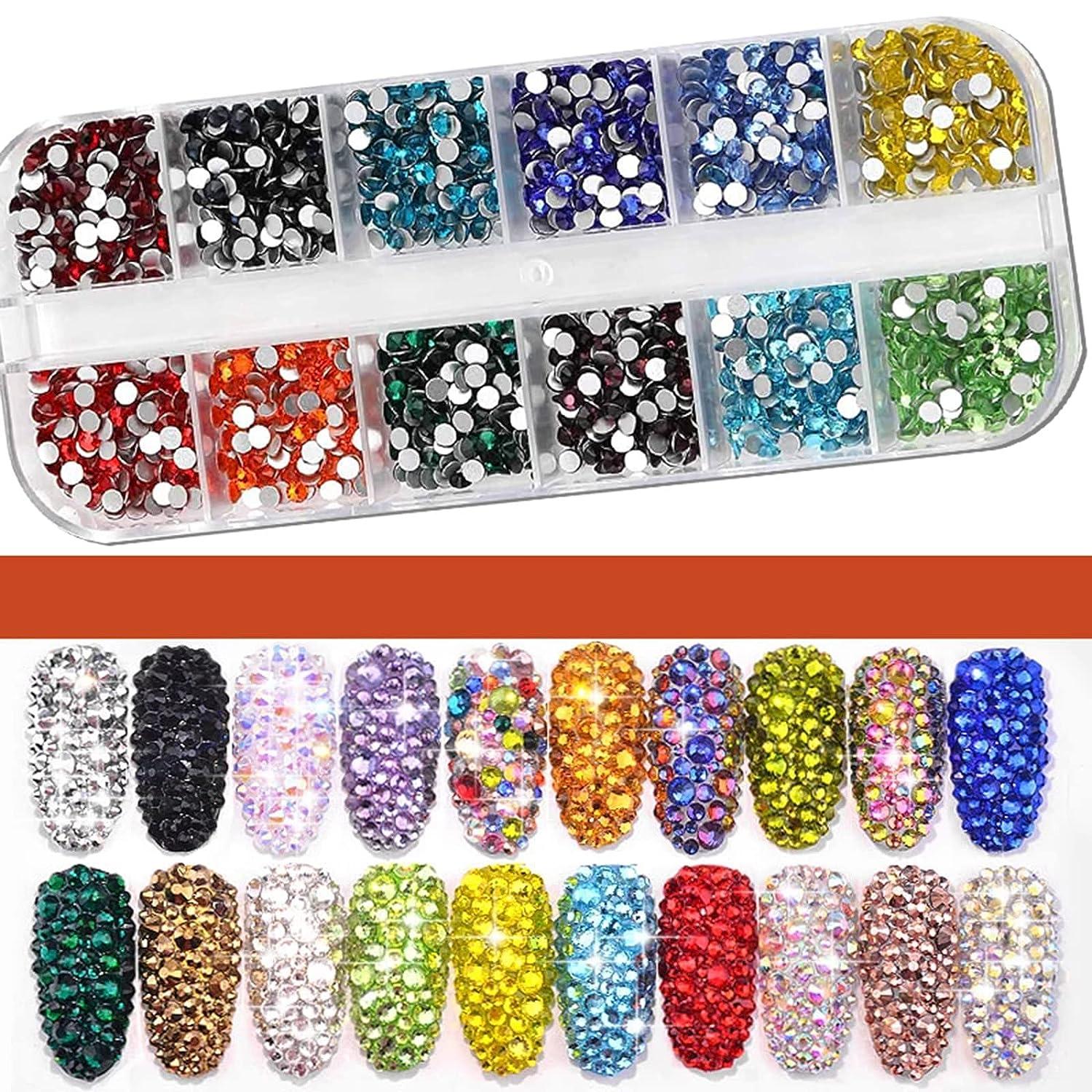  RODAKY 3D Rhinestones for Nails Design 810Pcs Nail Art  Rhinestone Beads Flatback Gems for Nail Multi 6 Shapes Nails Crystal  Diamonds for Nail DIY Craft Makeup Jewelry (Green) : Beauty 