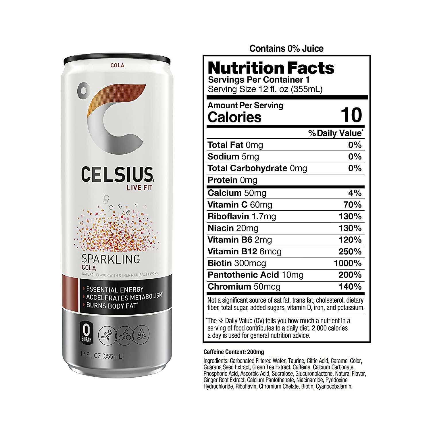 Celsius Essential Energy, 12 Oz, Pack Of 24 Cans