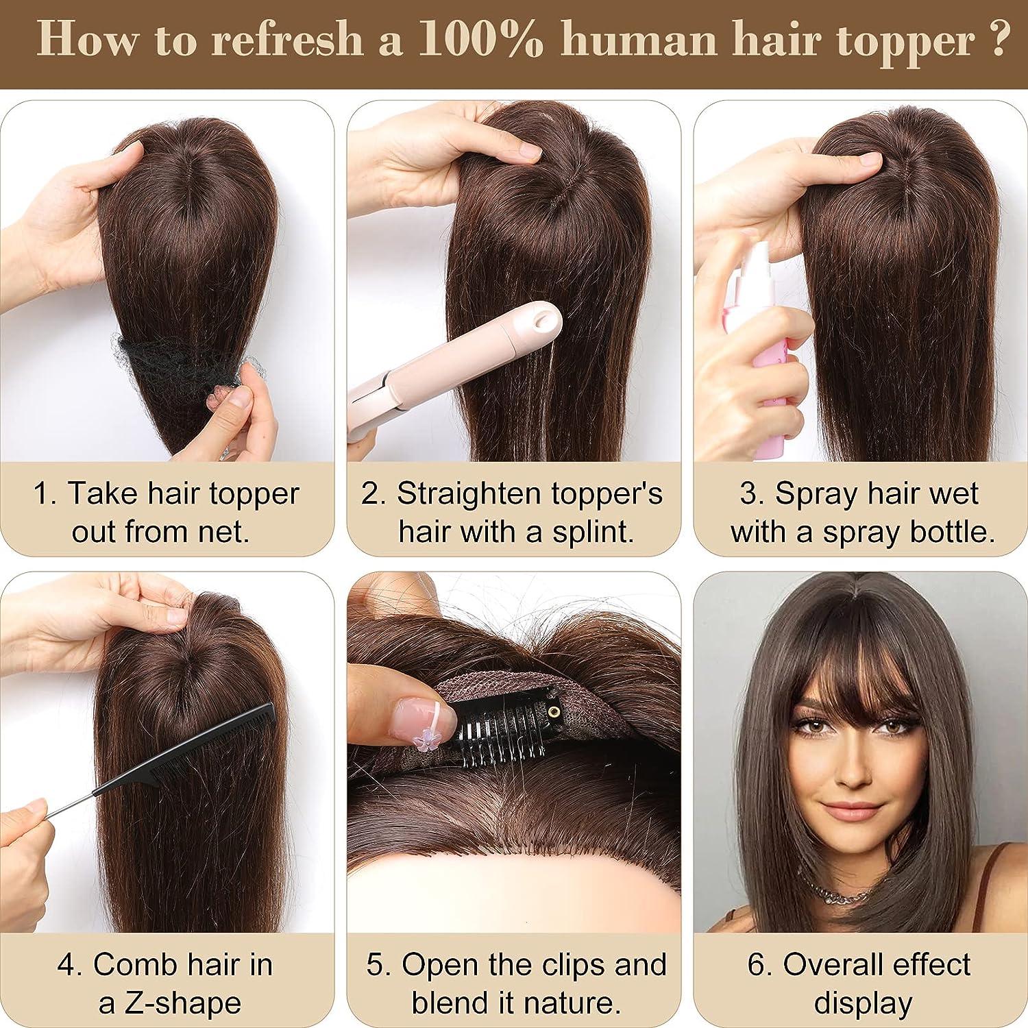  REECHO Bangs Hair Clip in Bangs, 100% Real Human Hair