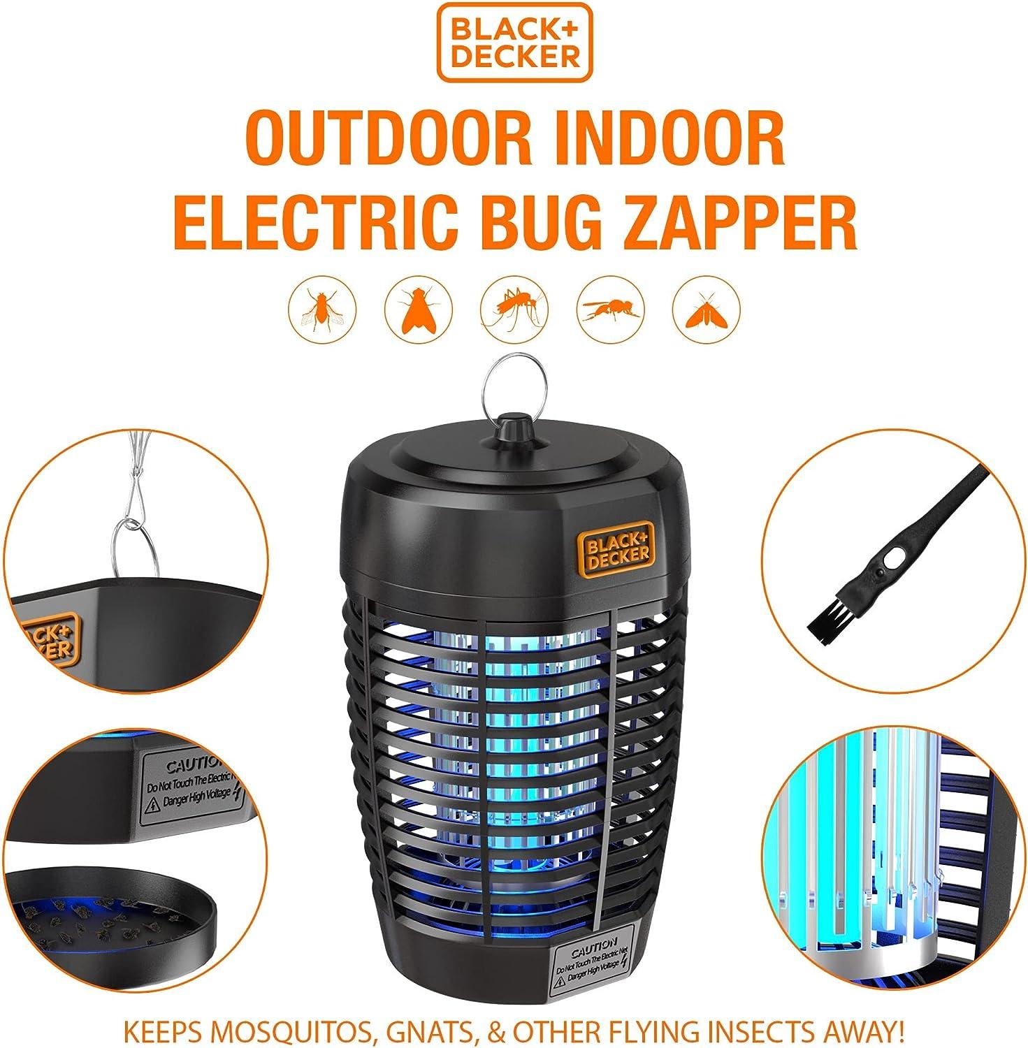 BLACK+DECKER Bug Zapper- Mosquito Repellent & Fly Traps for